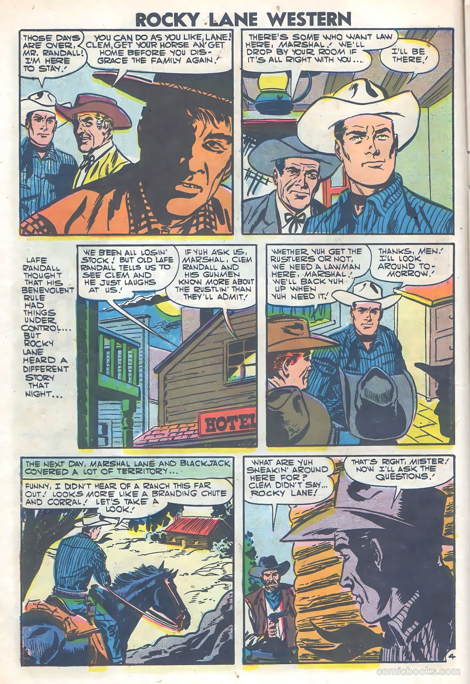 Rocky Lane Western #77 — page 14 of 36