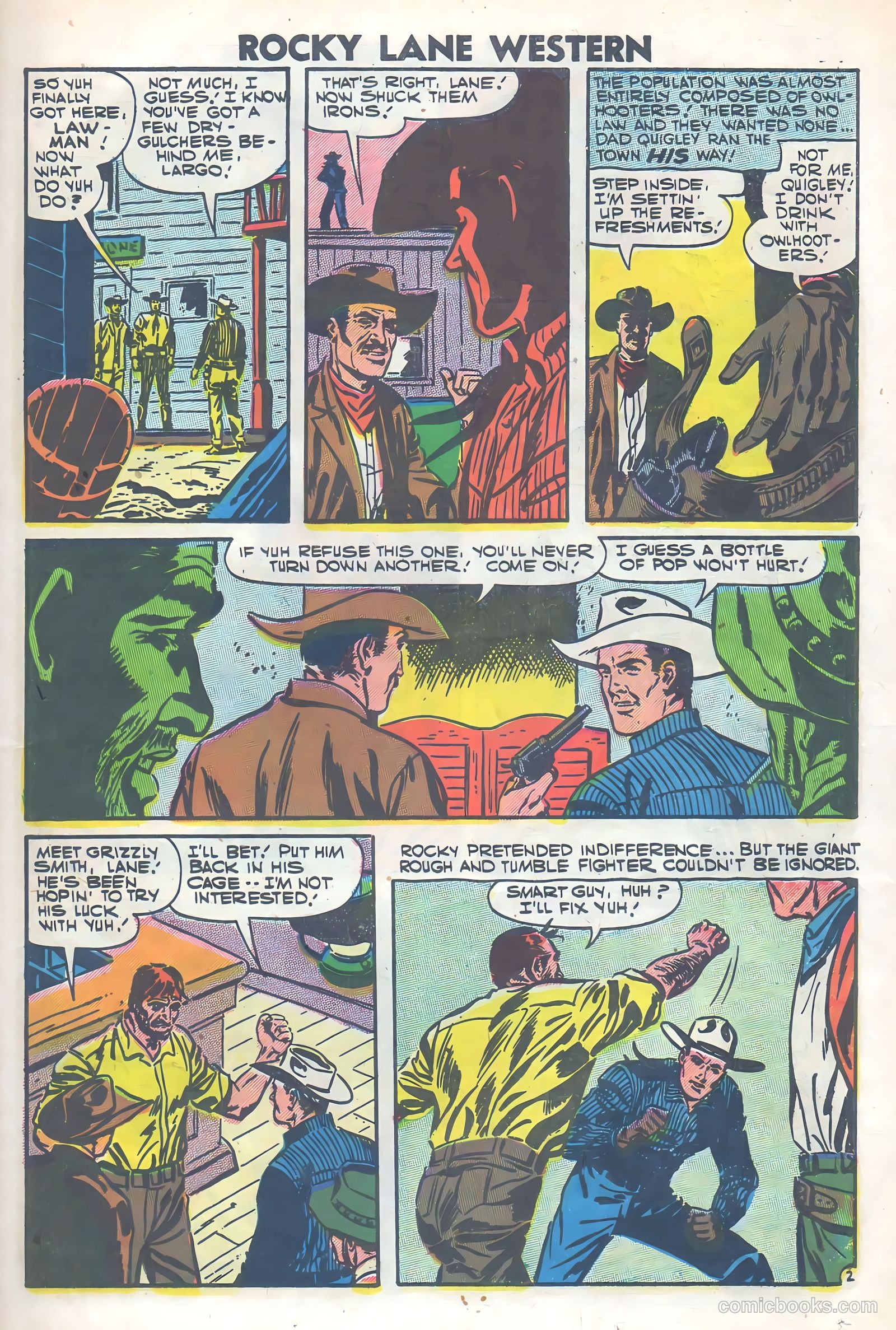 Rocky Lane Western #77 — page 23 of 36