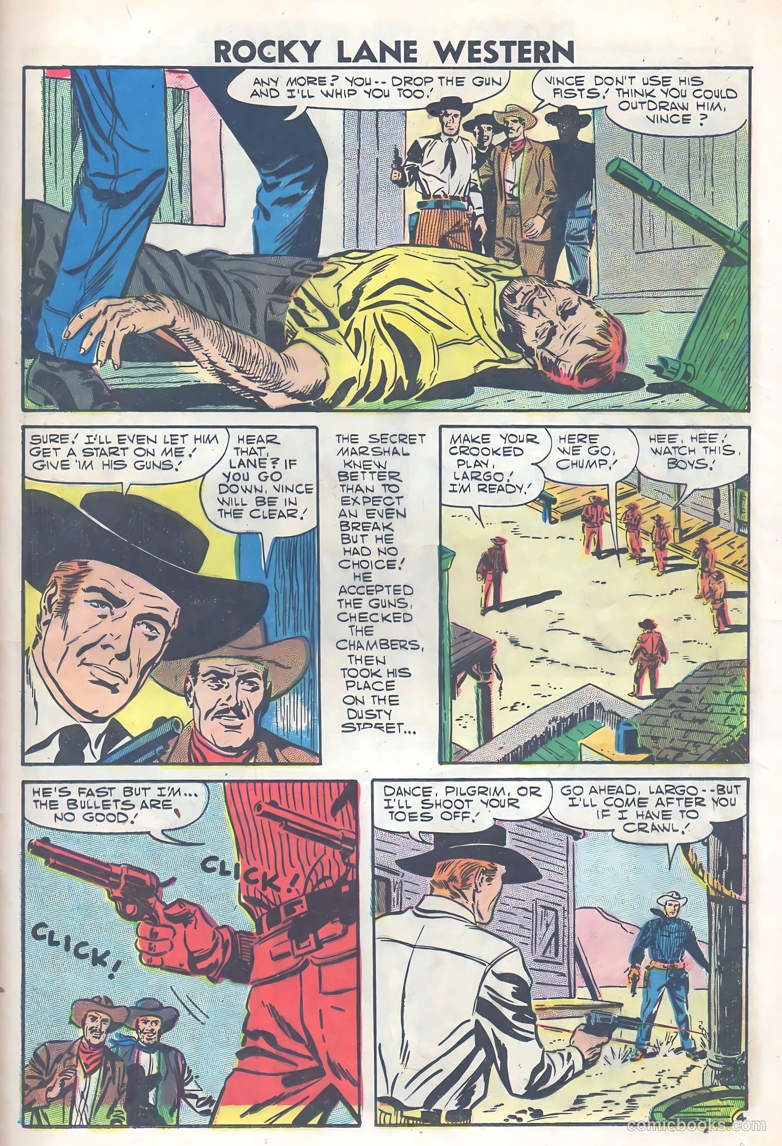 Rocky Lane Western #77 — page 25 of 36
