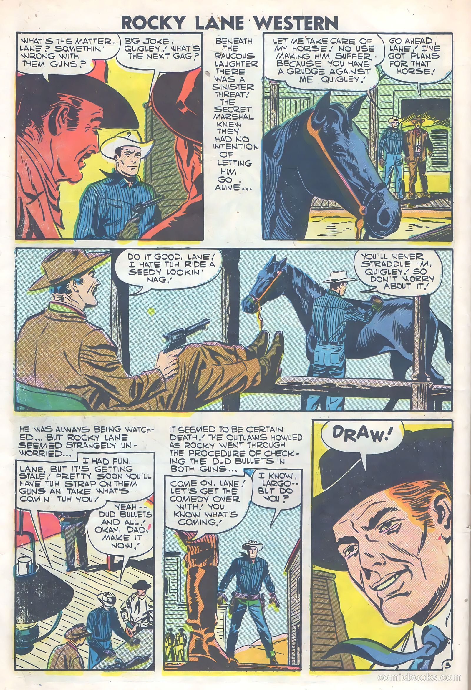 Rocky Lane Western #77 — page 26 of 36