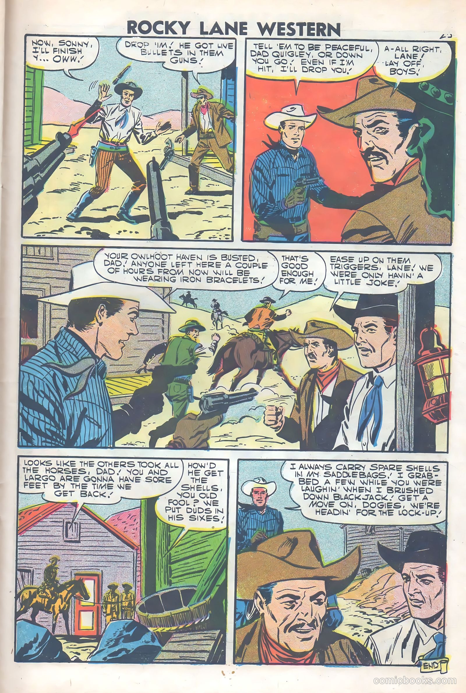 Rocky Lane Western #77 — page 27 of 36