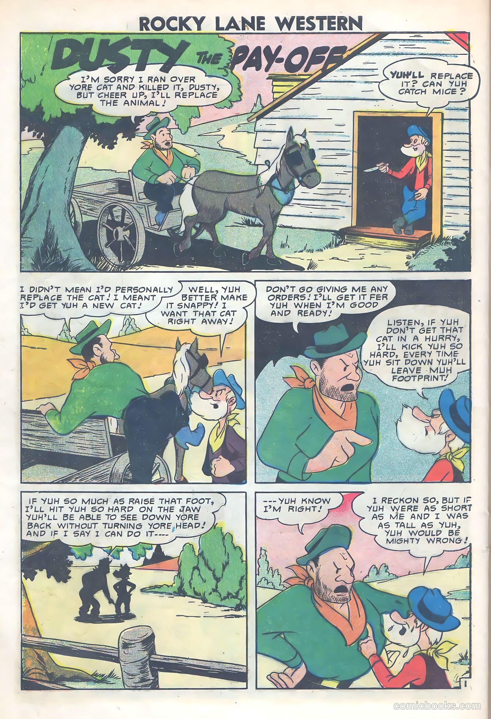 Rocky Lane Western #77 — page 28 of 36