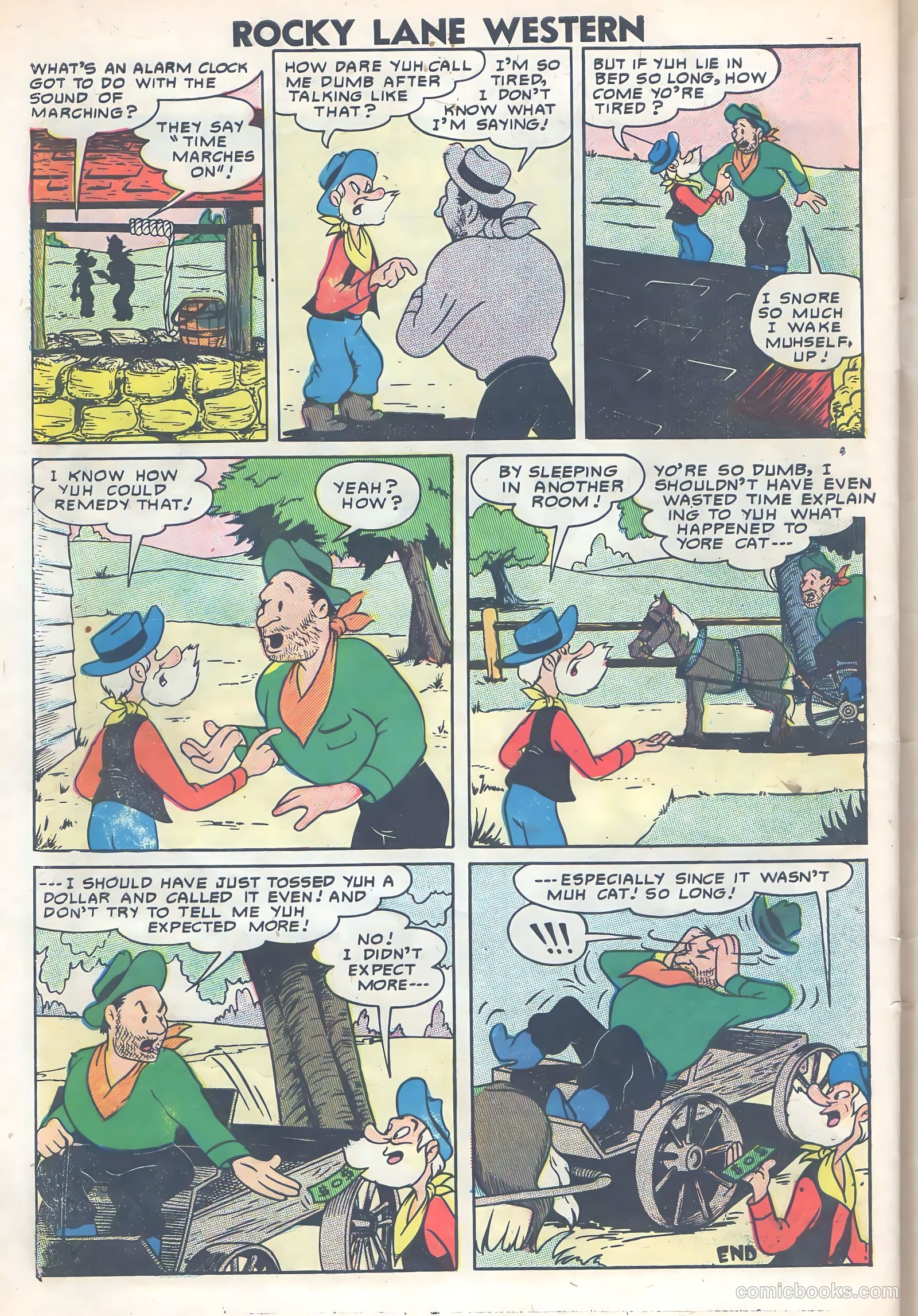 Rocky Lane Western #77 — page 32 of 36
