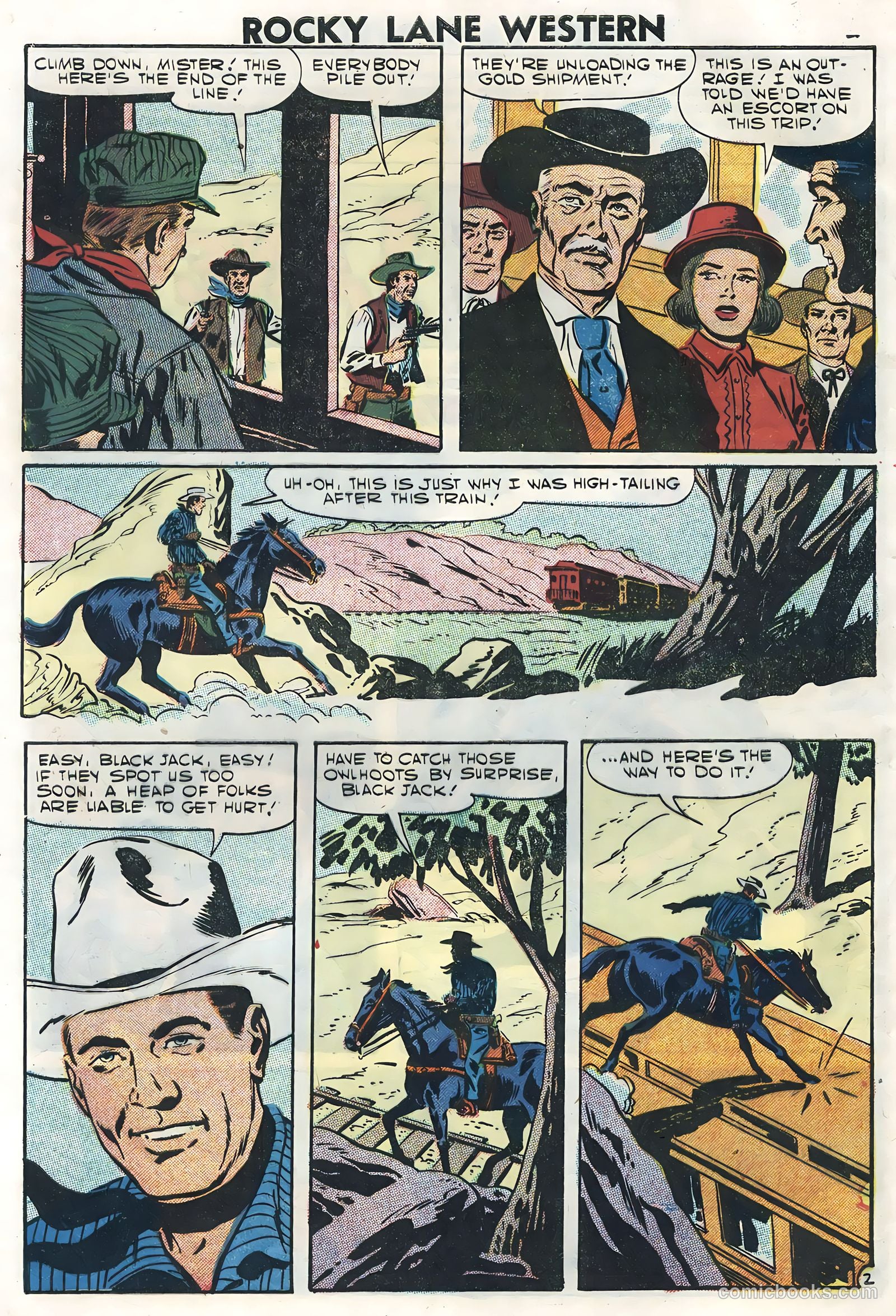 Rocky Lane Western #78 — page 4 of 36