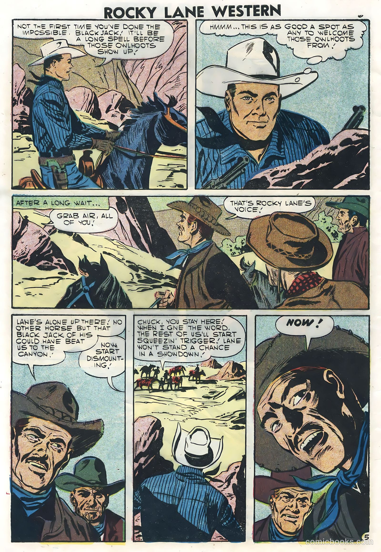 Rocky Lane Western #78 — page 8 of 36