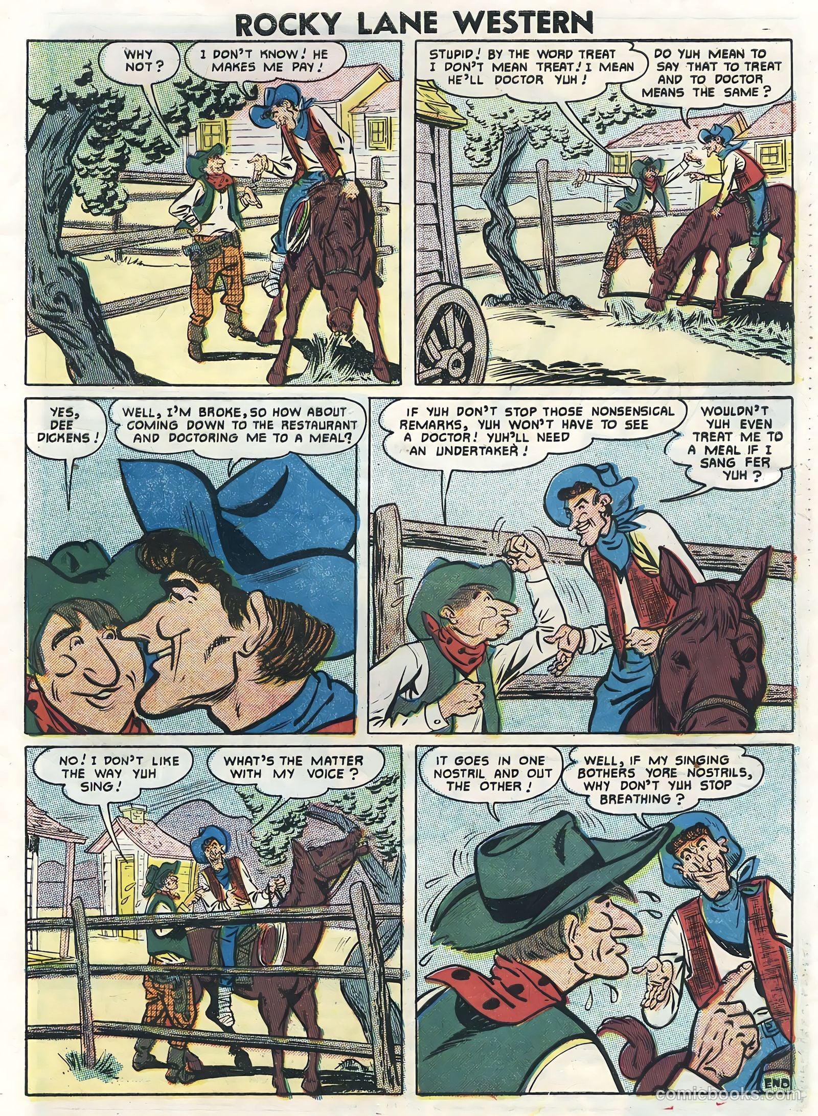 Rocky Lane Western #78 — page 33 of 36