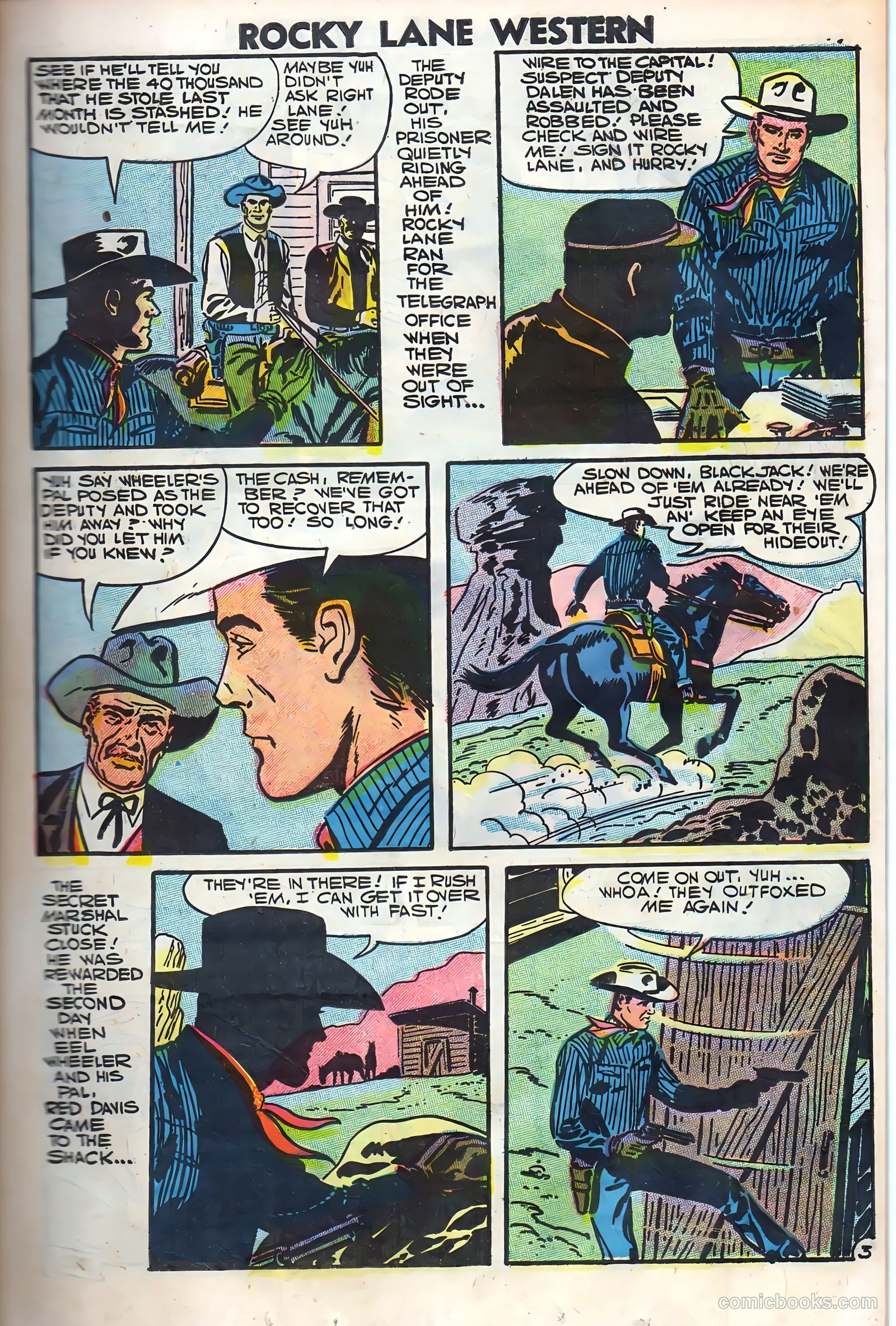Rocky Lane Western #79 — page 19 of 68