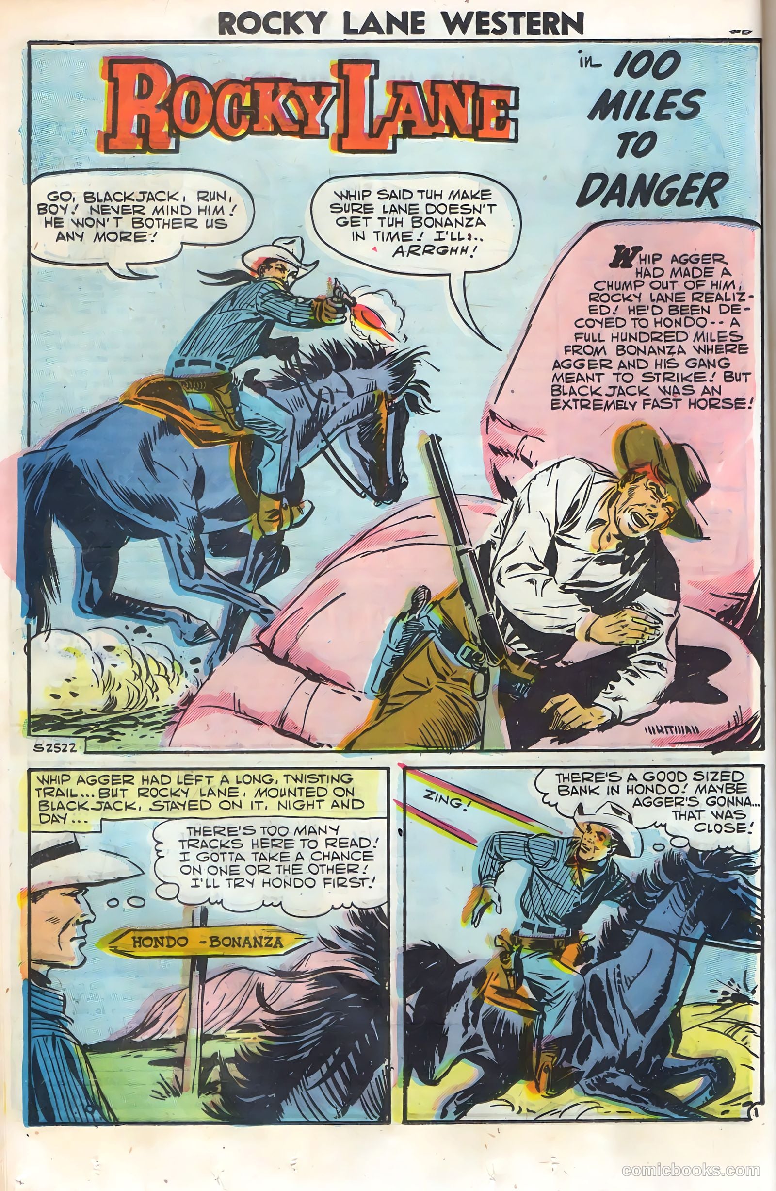 Rocky Lane Western #79 — page 22 of 68
