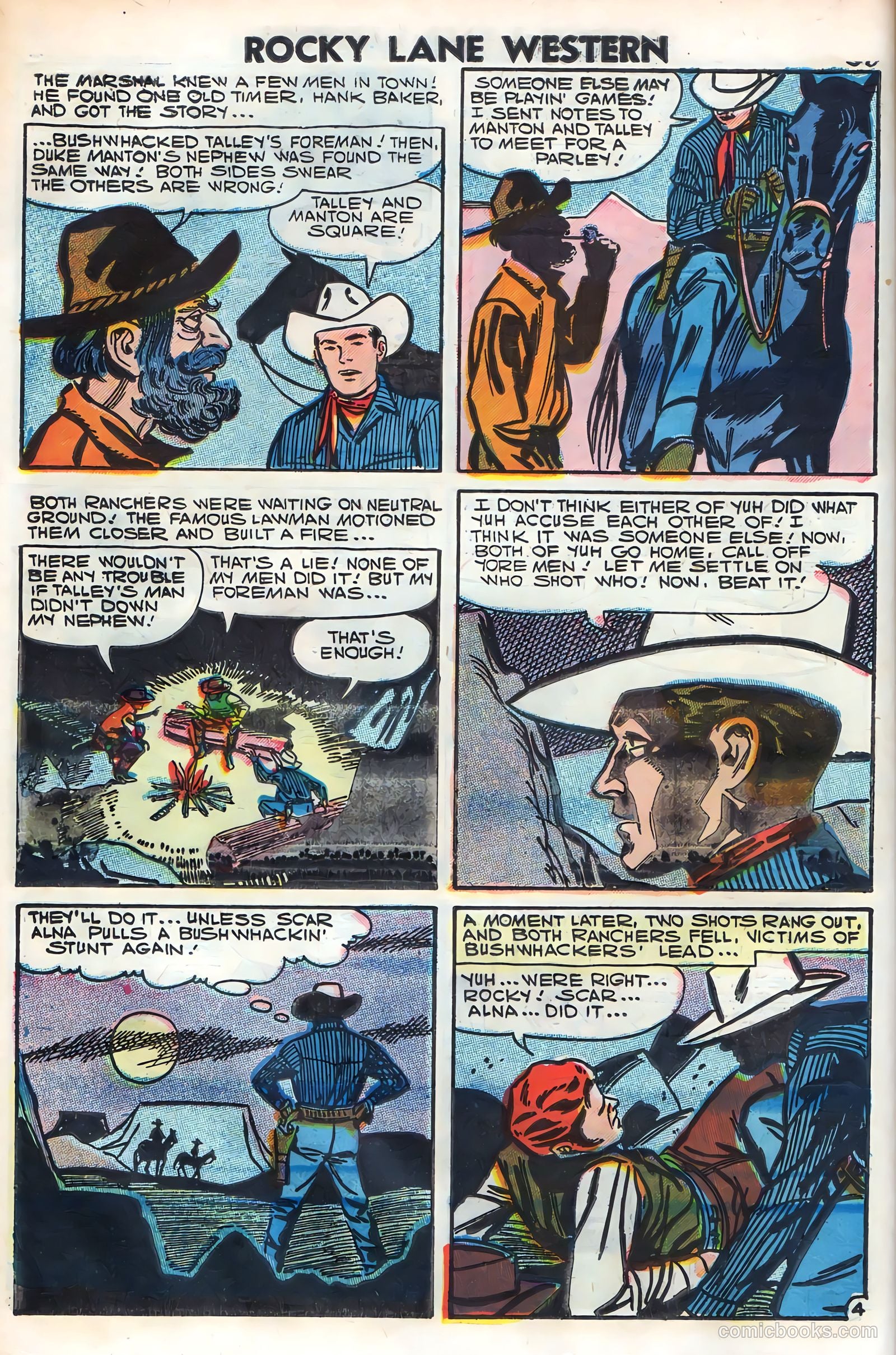 Rocky Lane Western #79 — page 32 of 68