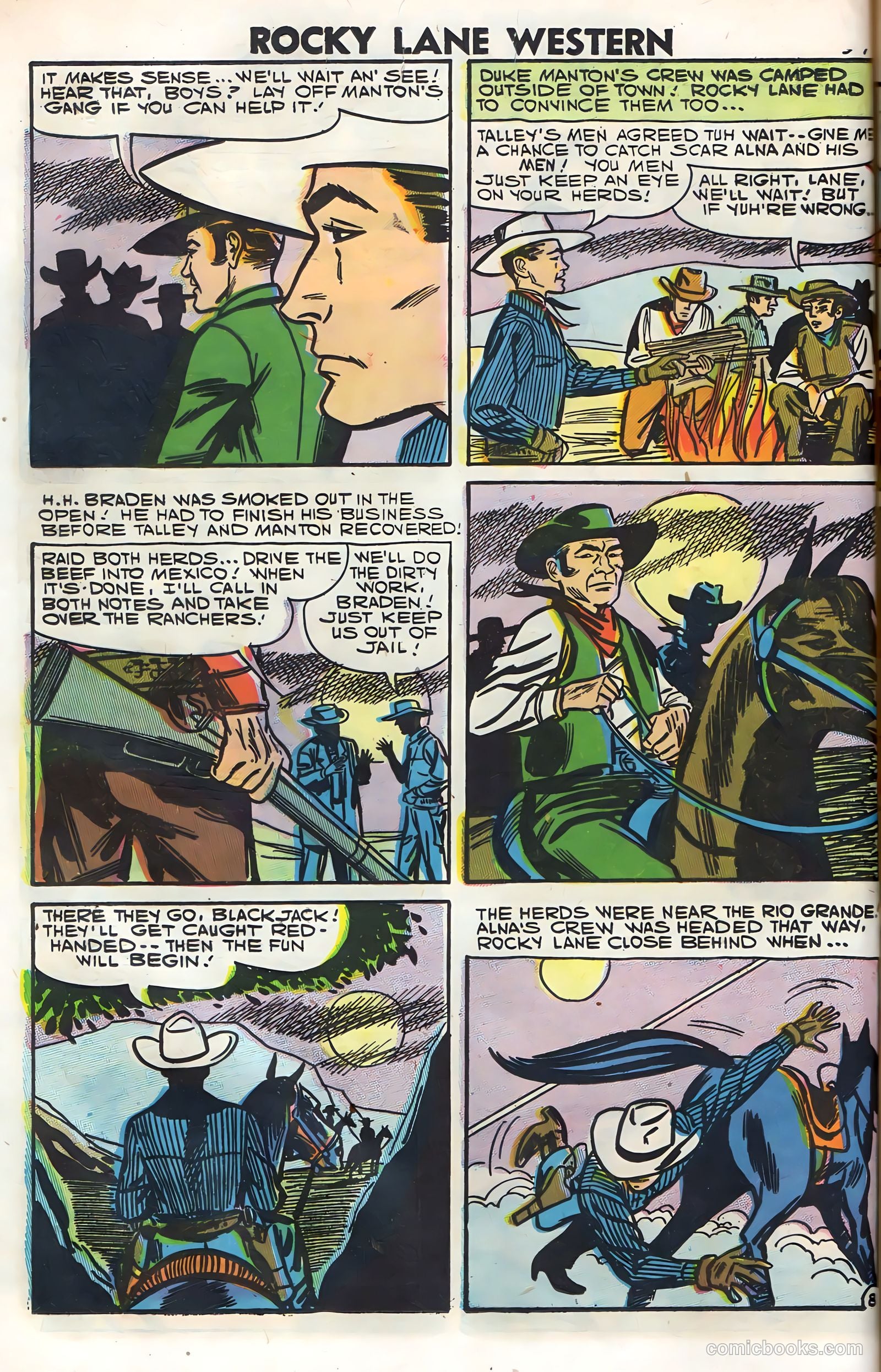 Rocky Lane Western #79 — page 36 of 68