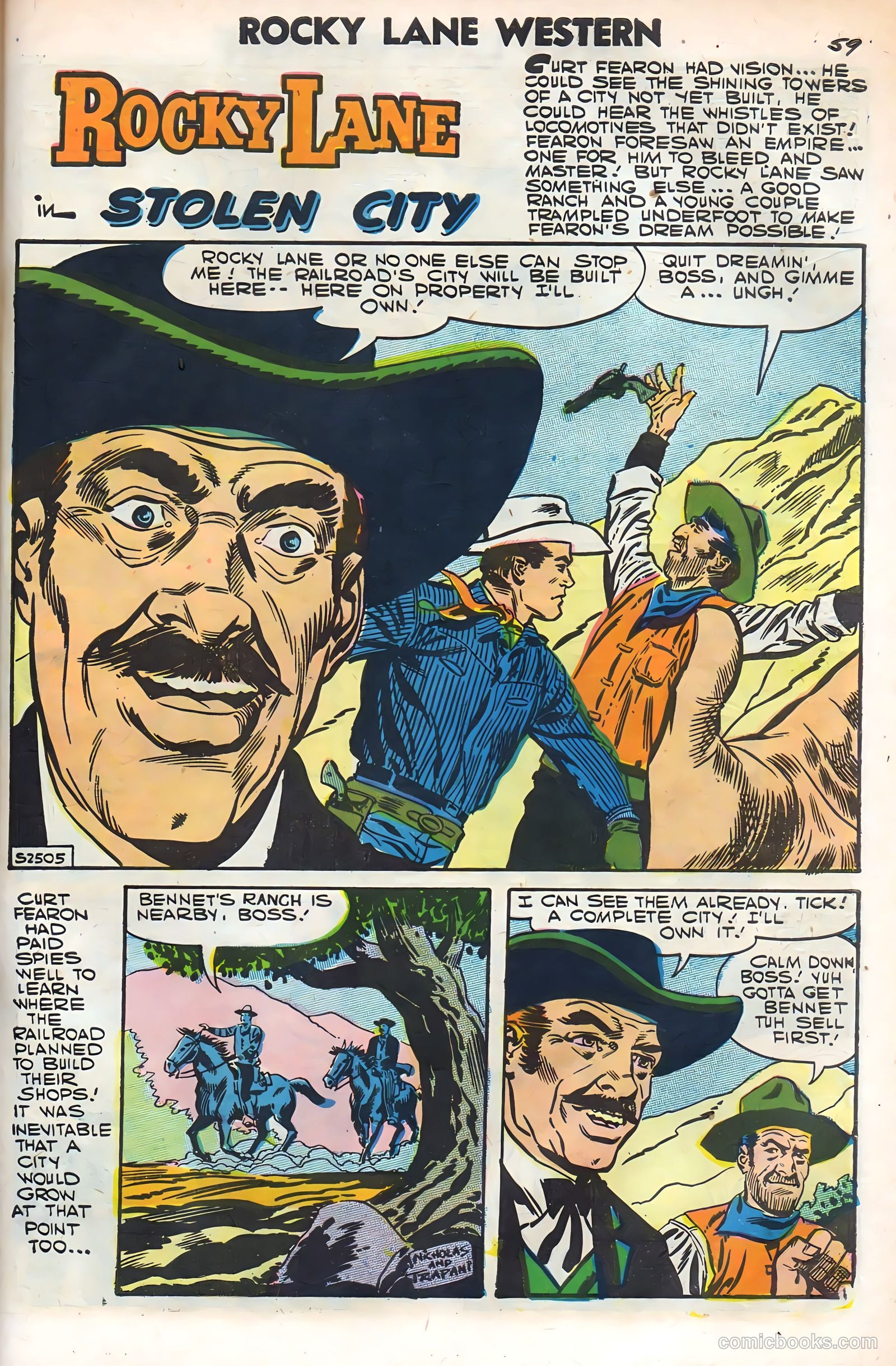 Rocky Lane Western #79 — page 61 of 68