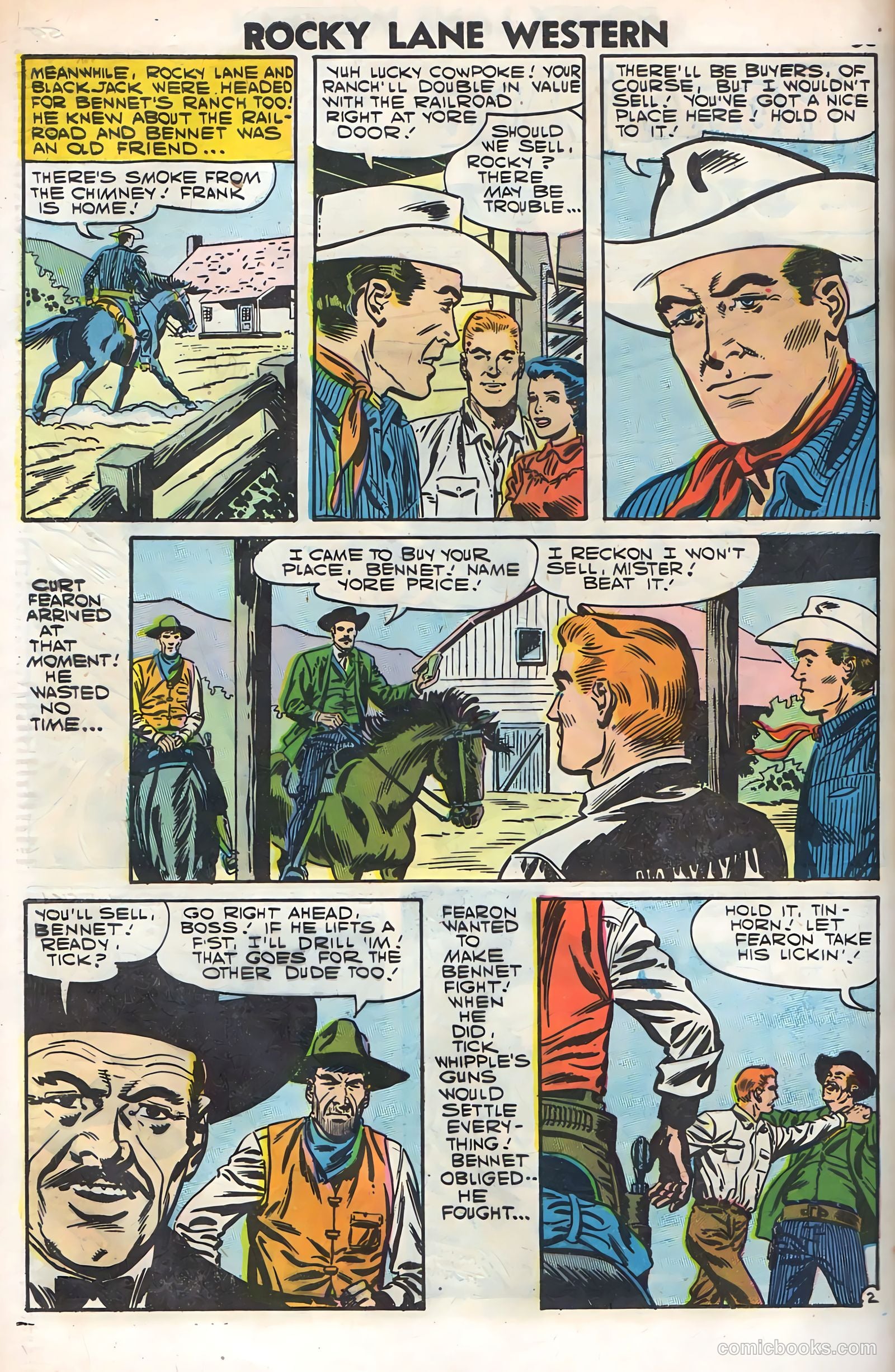 Rocky Lane Western #79 — page 62 of 68