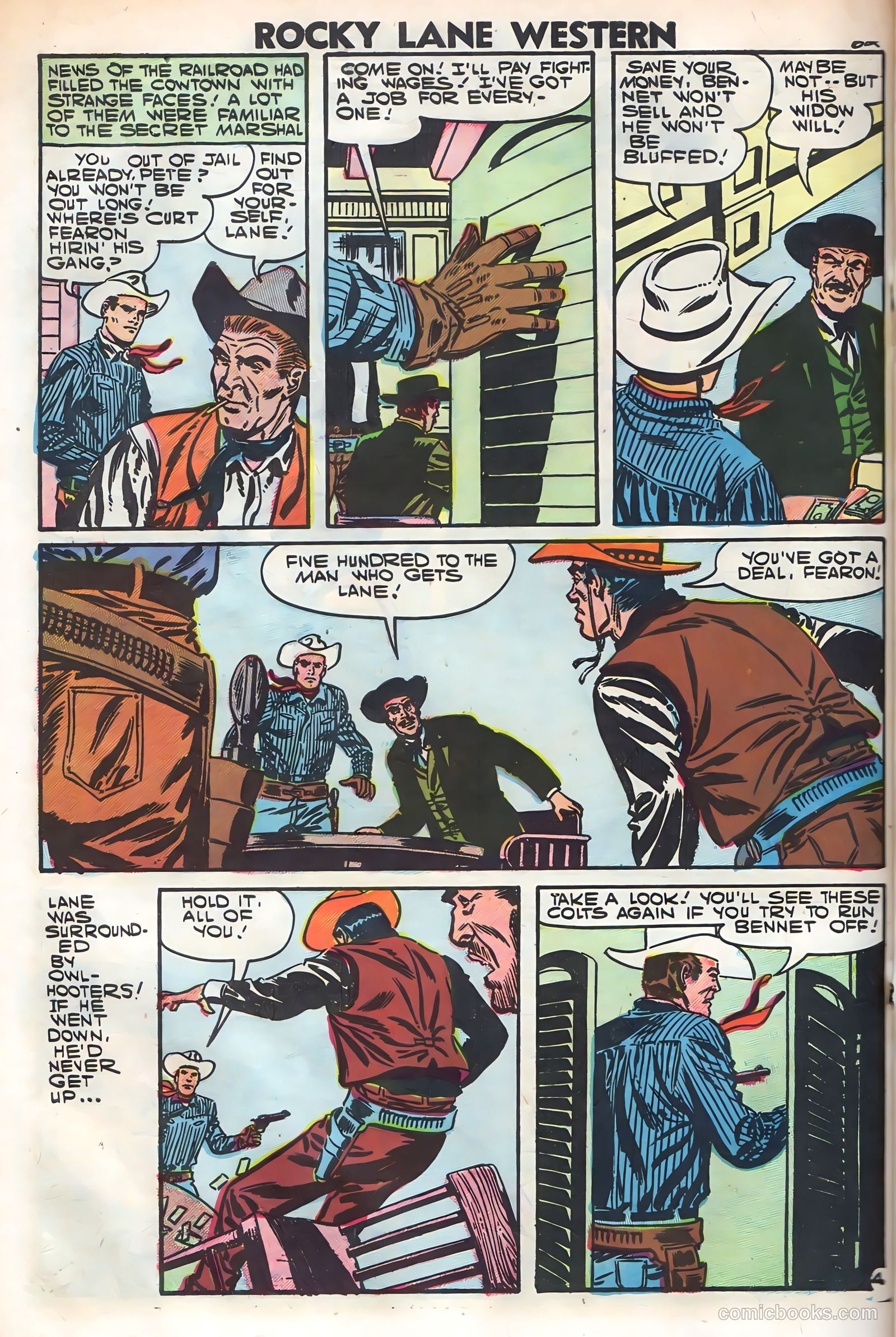 Rocky Lane Western #79 — page 64 of 68