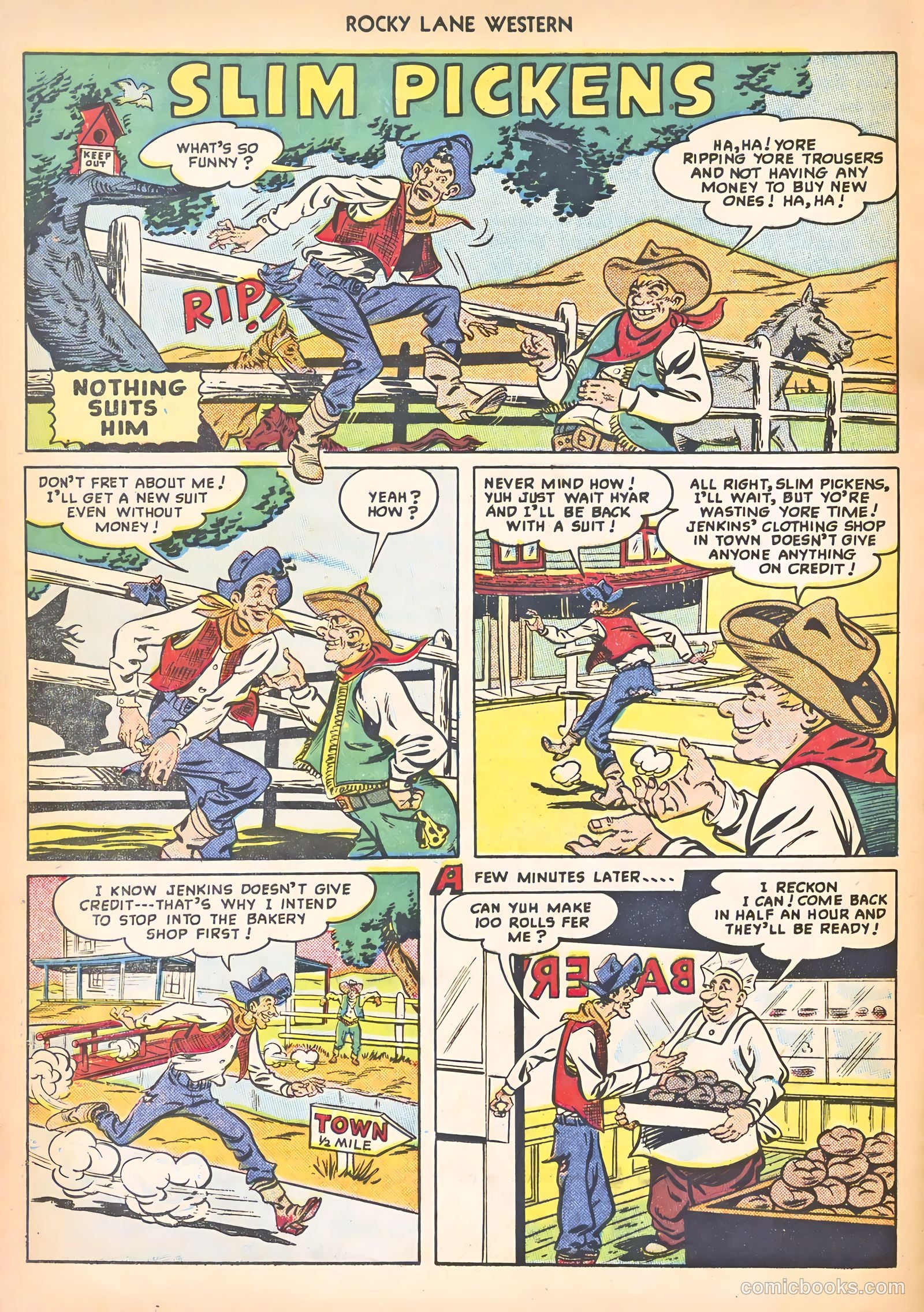 Rocky Lane Western #8 — page 36 of 52