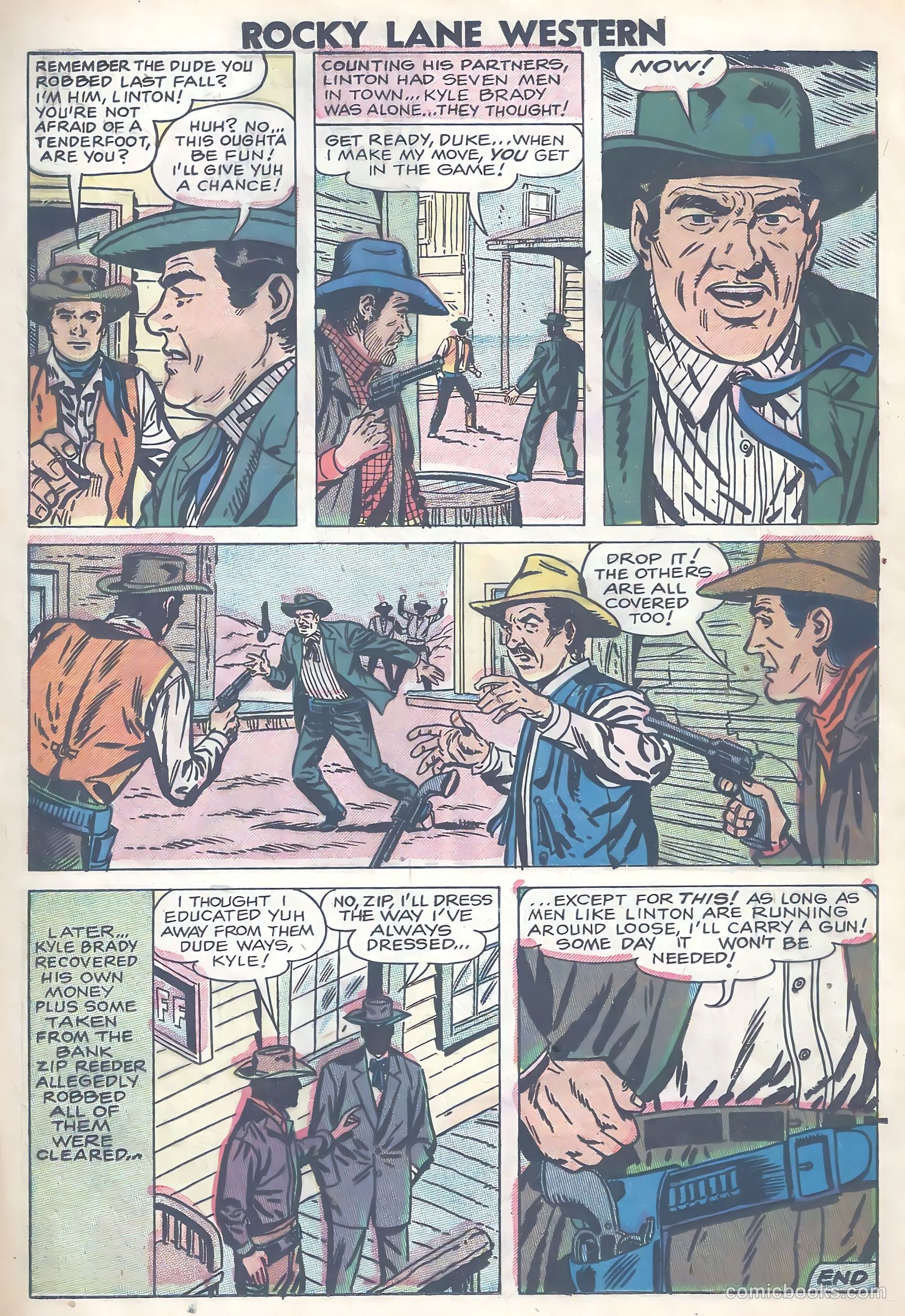 Rocky Lane Western #80 — page 16 of 36