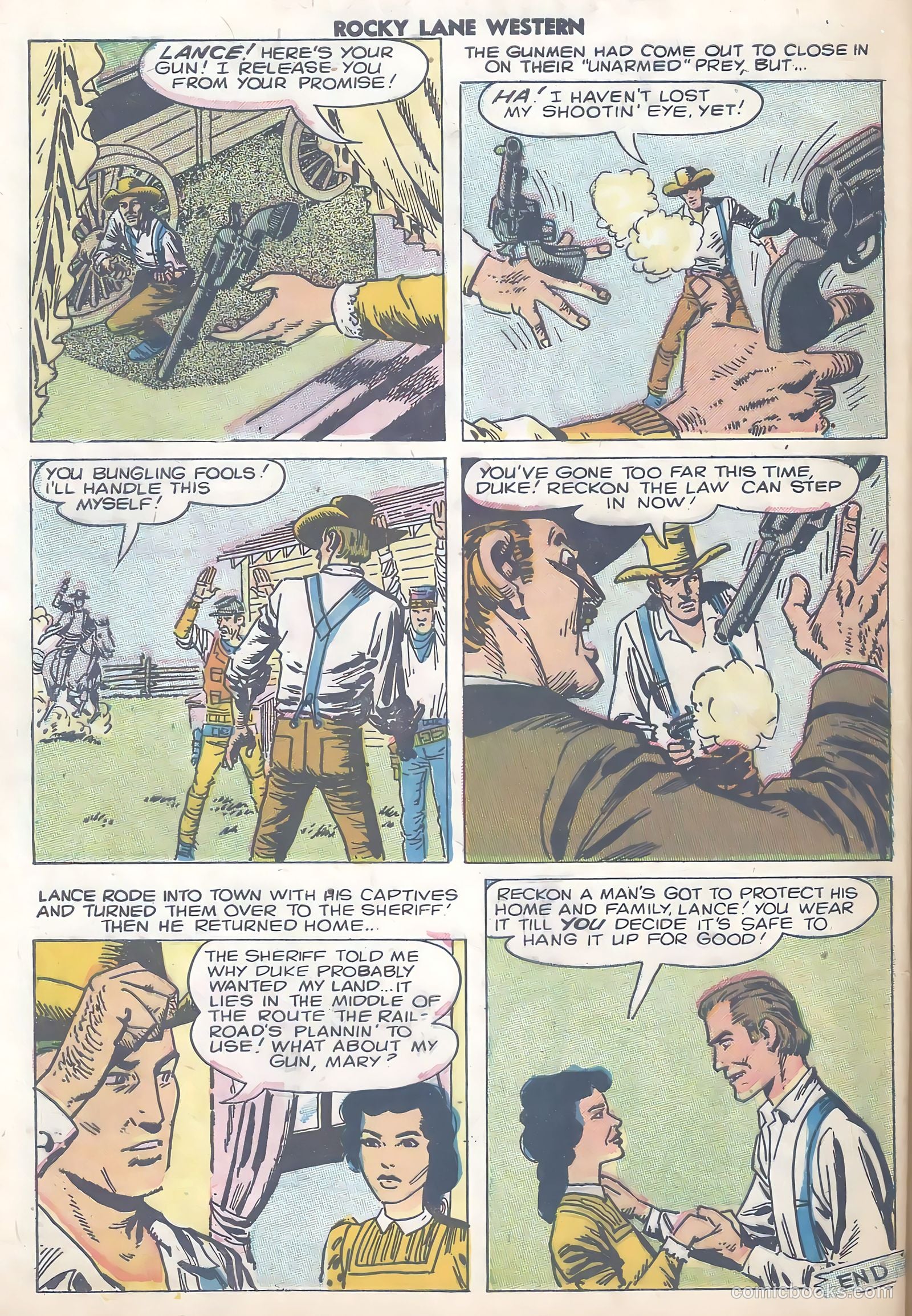 Rocky Lane Western #80 — page 32 of 36