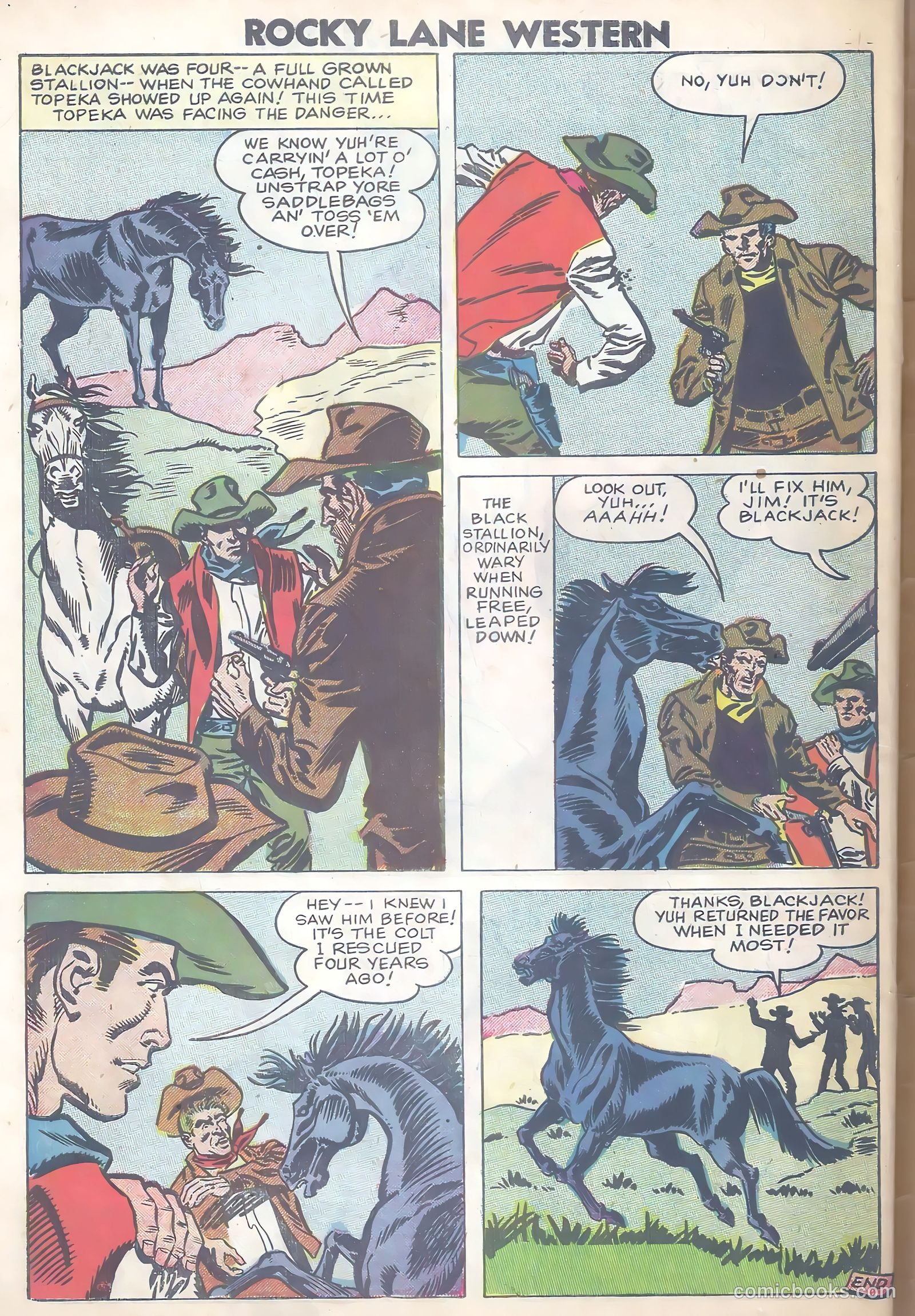 Rocky Lane Western #80 — page 34 of 36