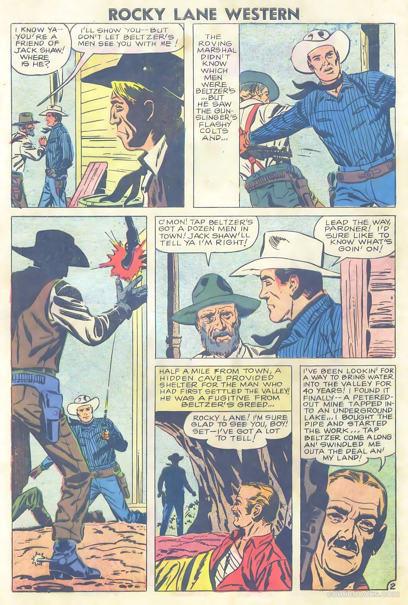 Rocky Lane Western #81 — page 4 of 36