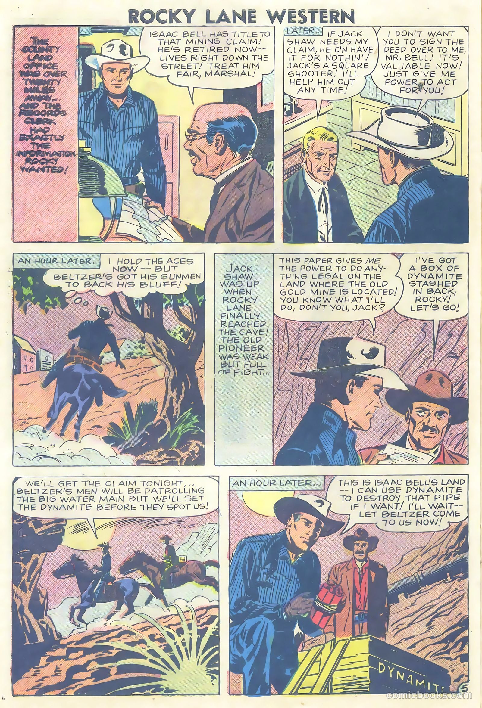 Rocky Lane Western #81 — page 8 of 36