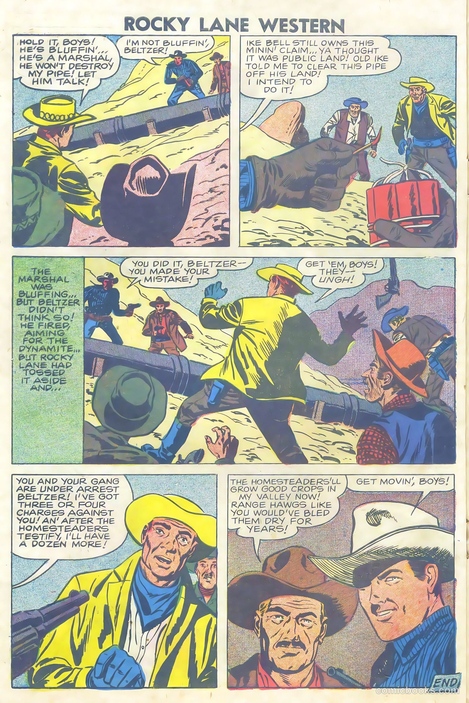 Rocky Lane Western #81 — page 10 of 36
