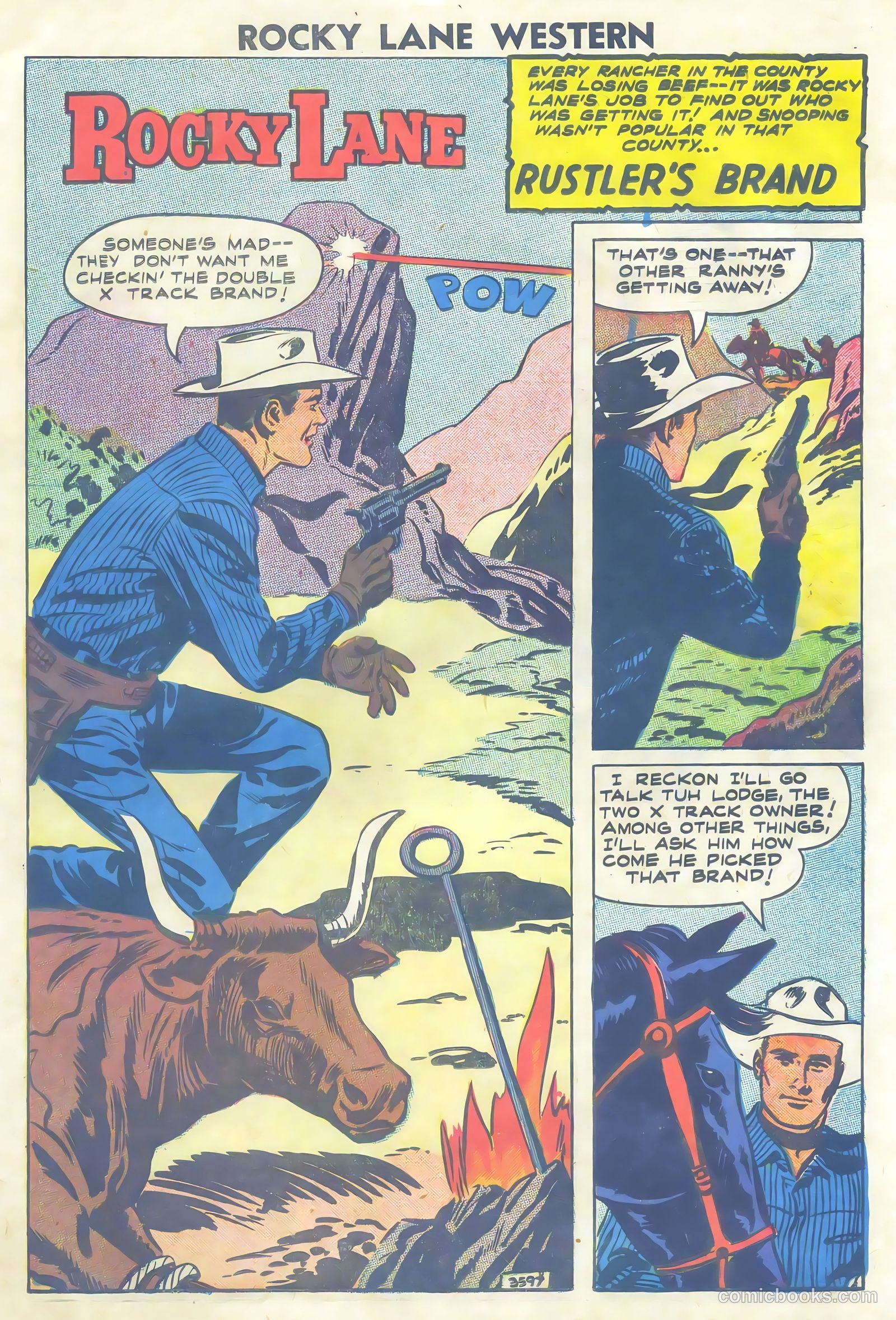 Rocky Lane Western #81 — page 11 of 36