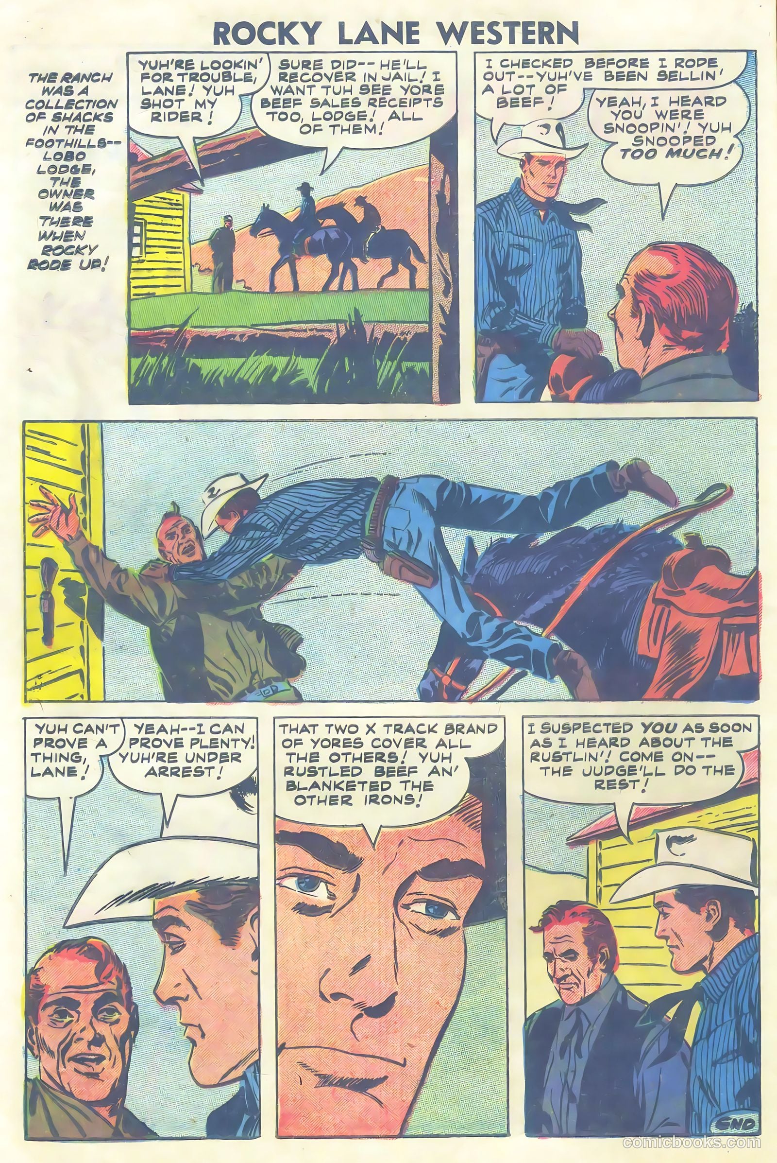 Rocky Lane Western #81 — page 12 of 36