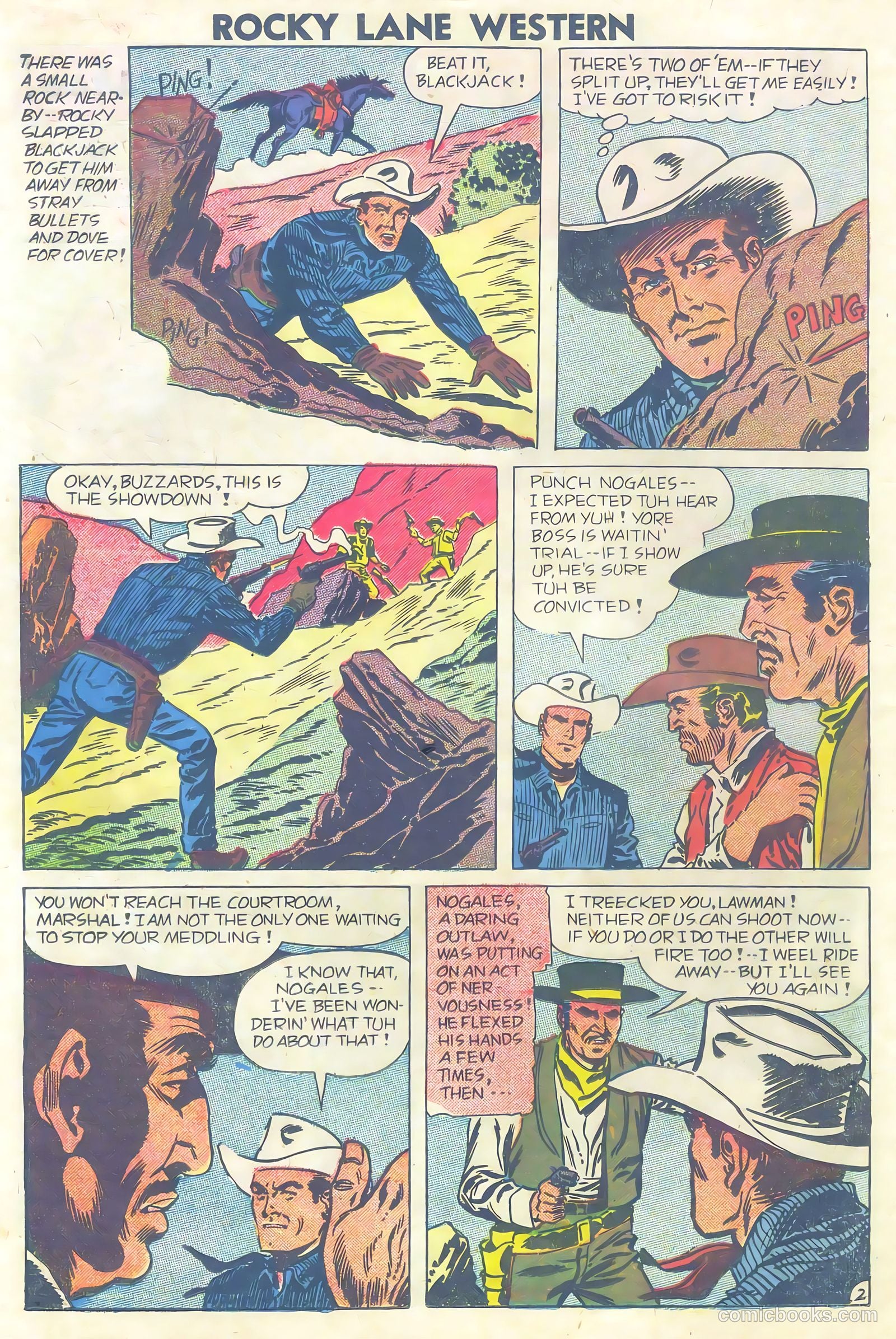 Rocky Lane Western #81 — page 14 of 36
