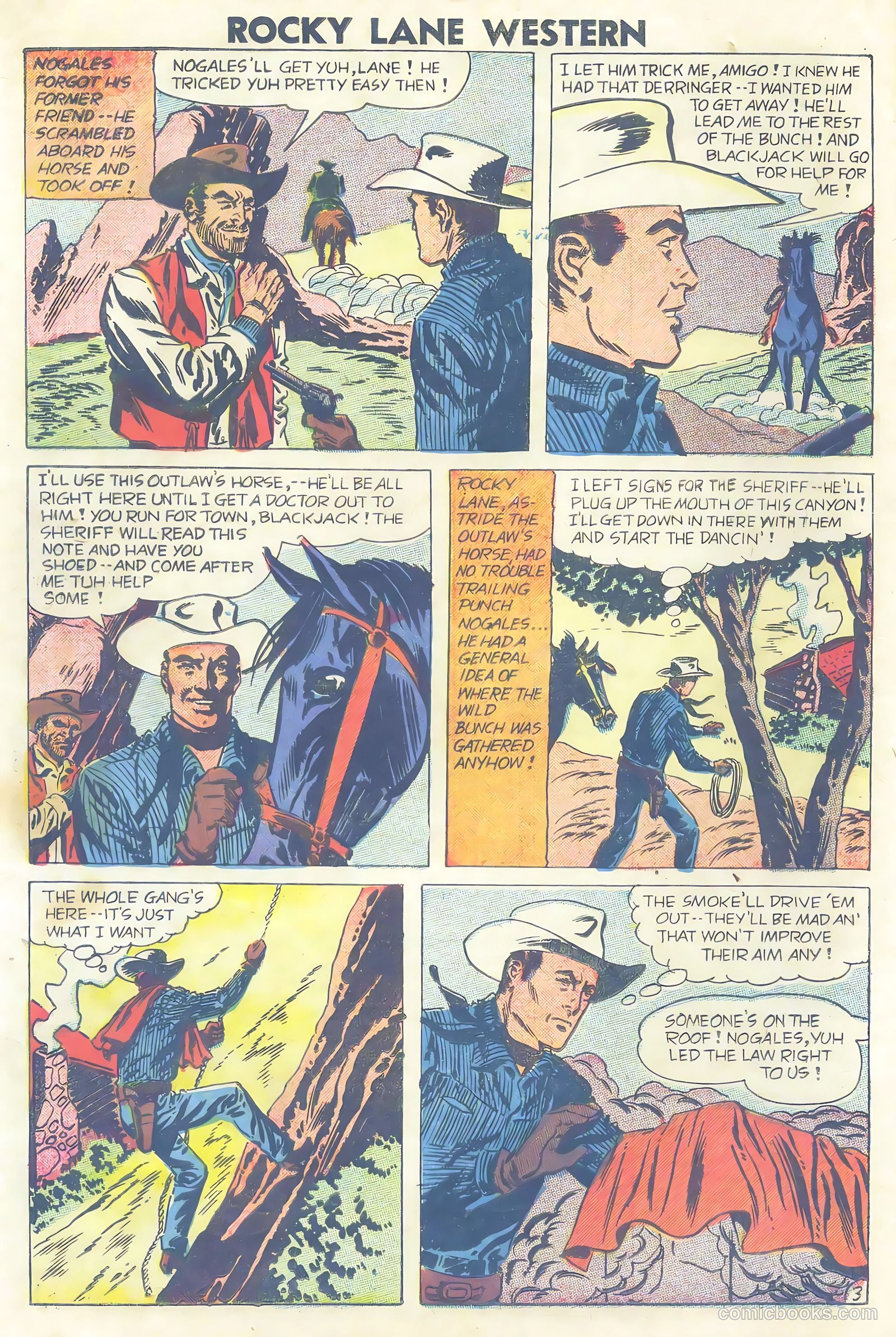 Rocky Lane Western #81 — page 16 of 36