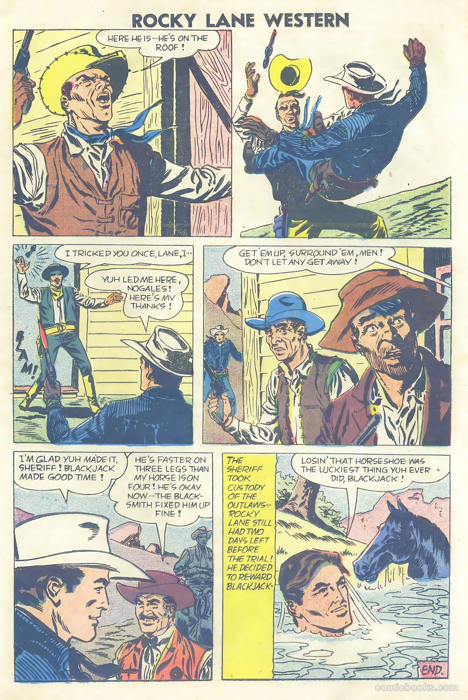 Rocky Lane Western #81 — page 17 of 36
