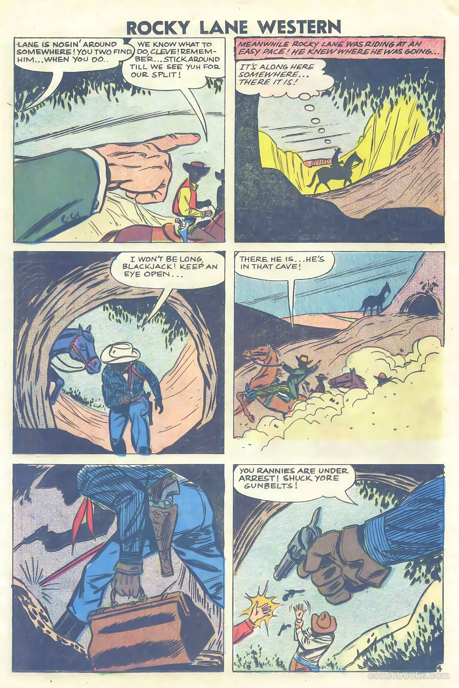 Rocky Lane Western #81 — page 24 of 36