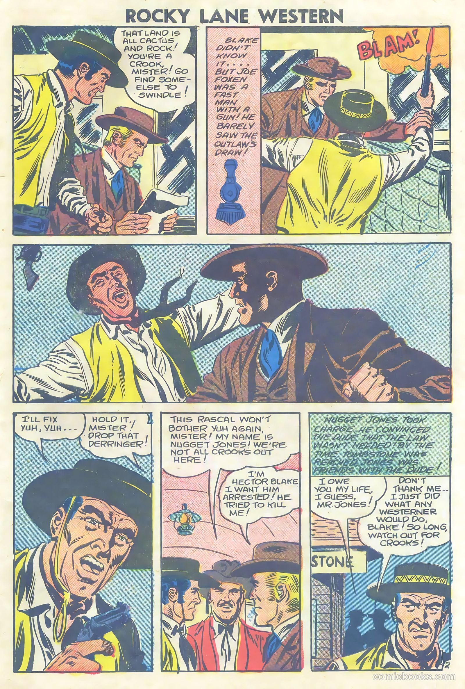 Rocky Lane Western #81 — page 27 of 36