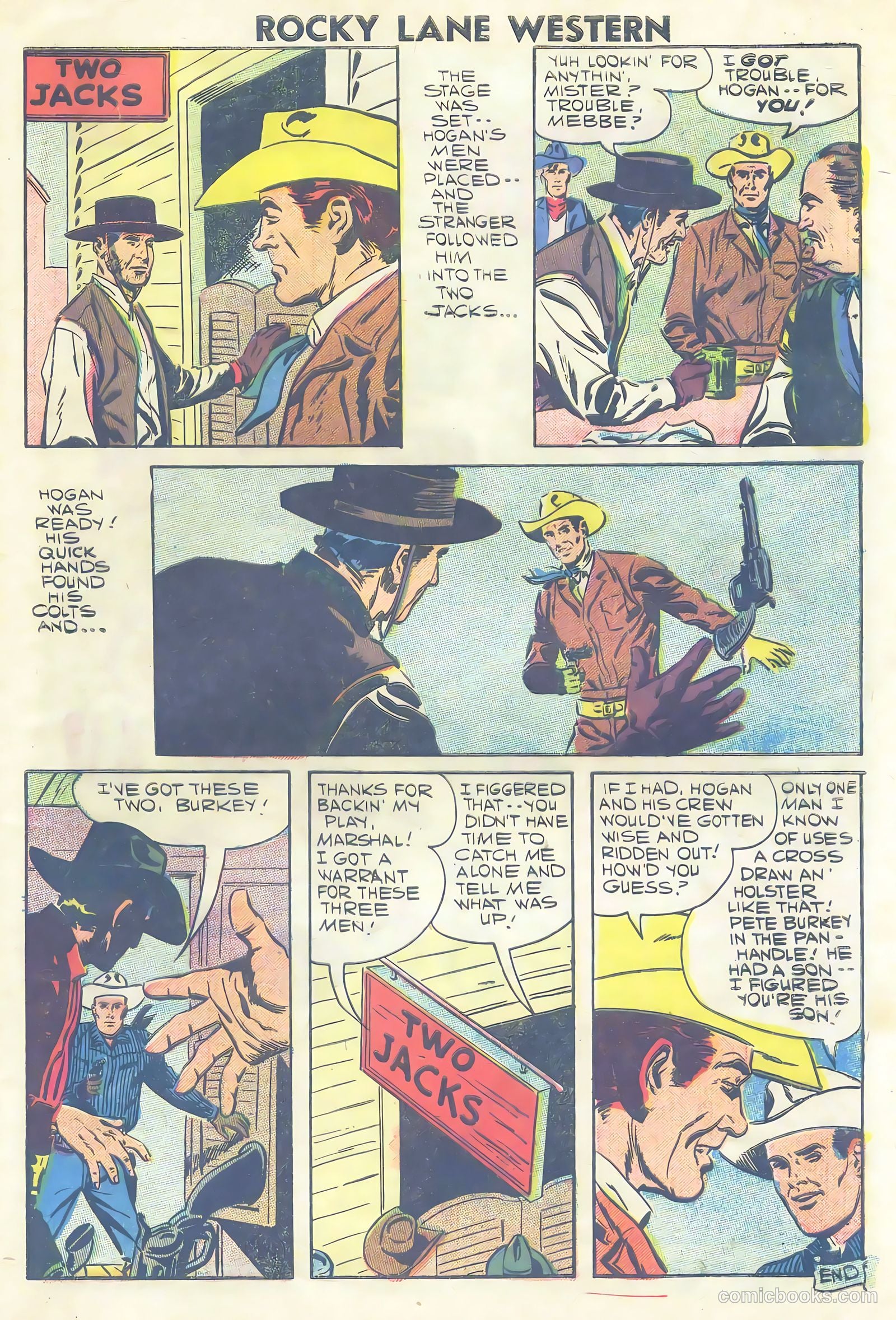 Rocky Lane Western #81 — page 33 of 36