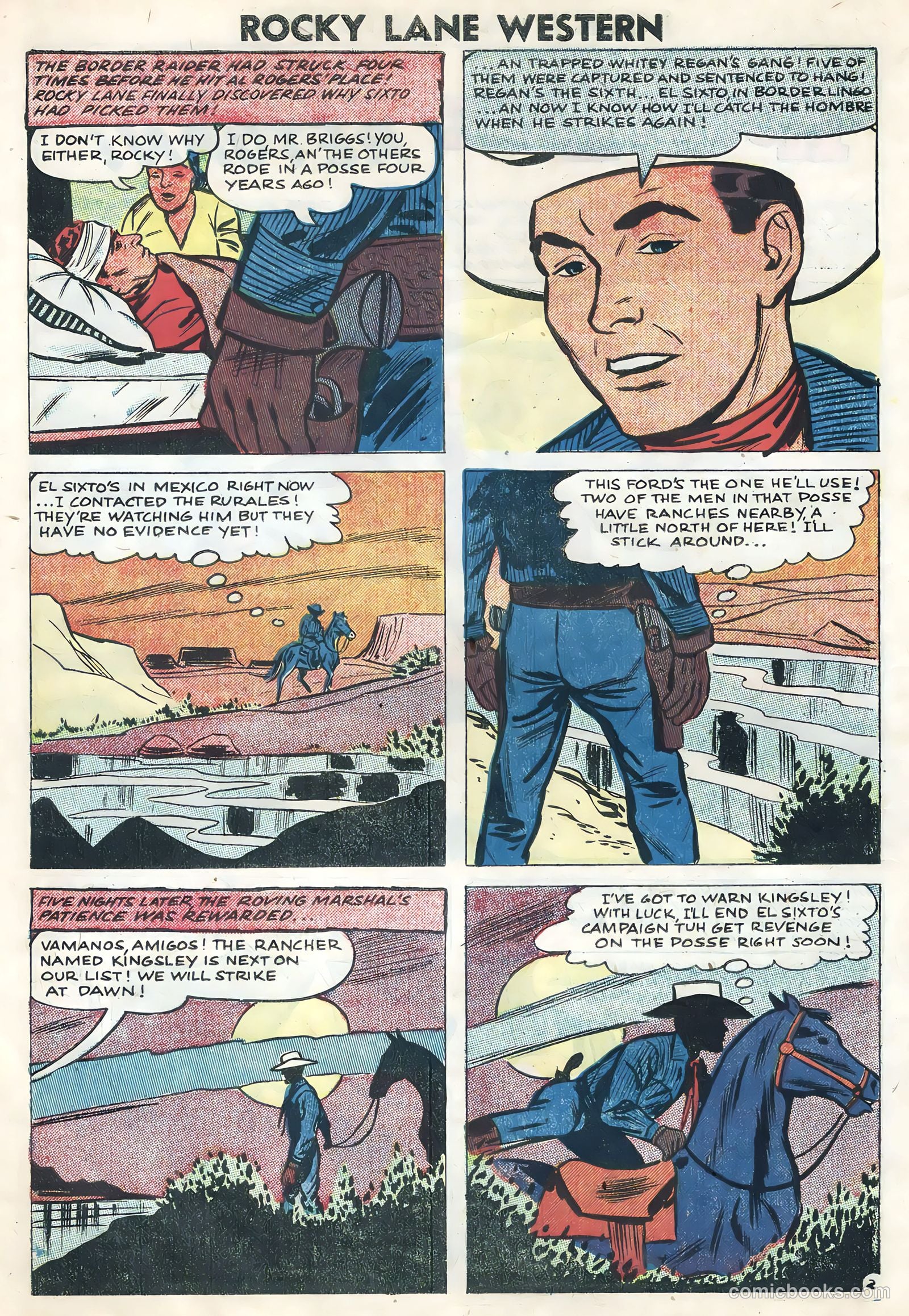Rocky Lane Western #82 — page 10 of 36