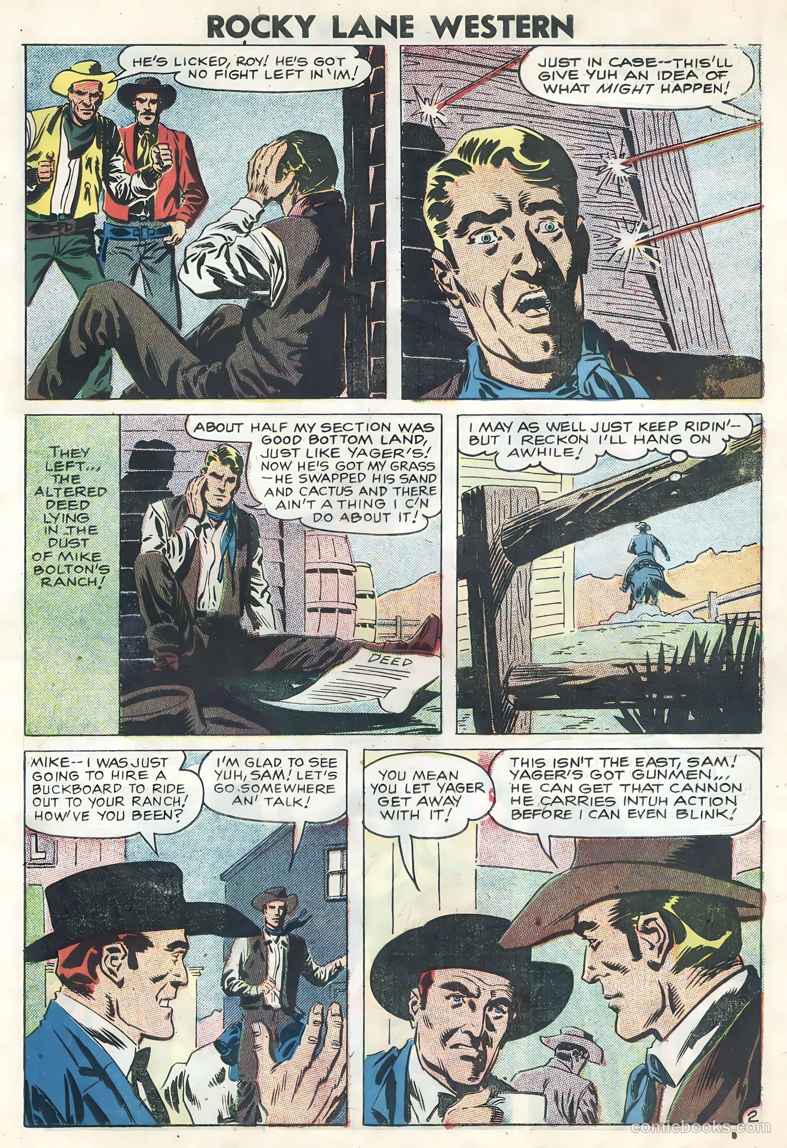 Rocky Lane Western #82 — page 19 of 36