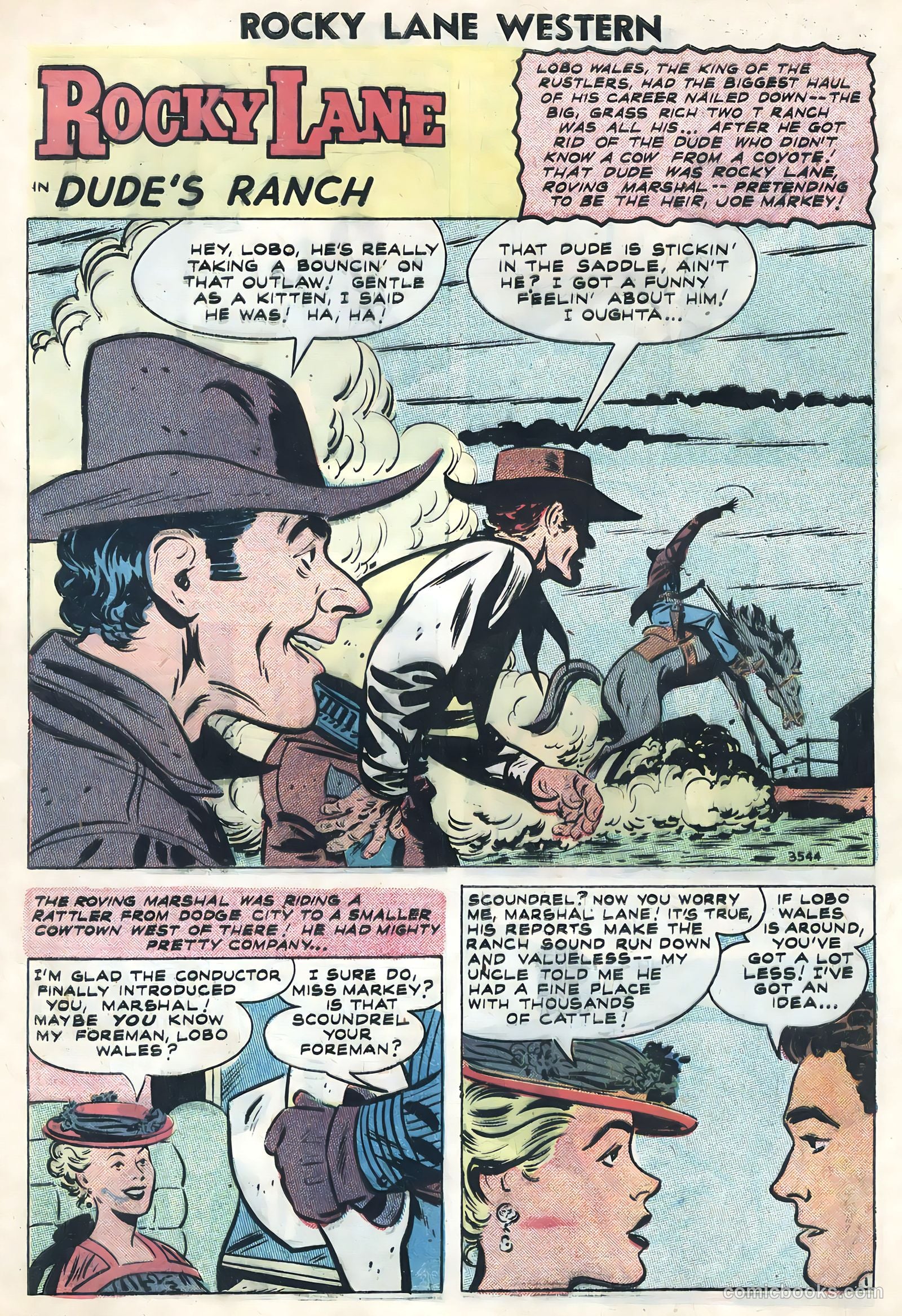 Rocky Lane Western #82 — page 28 of 36