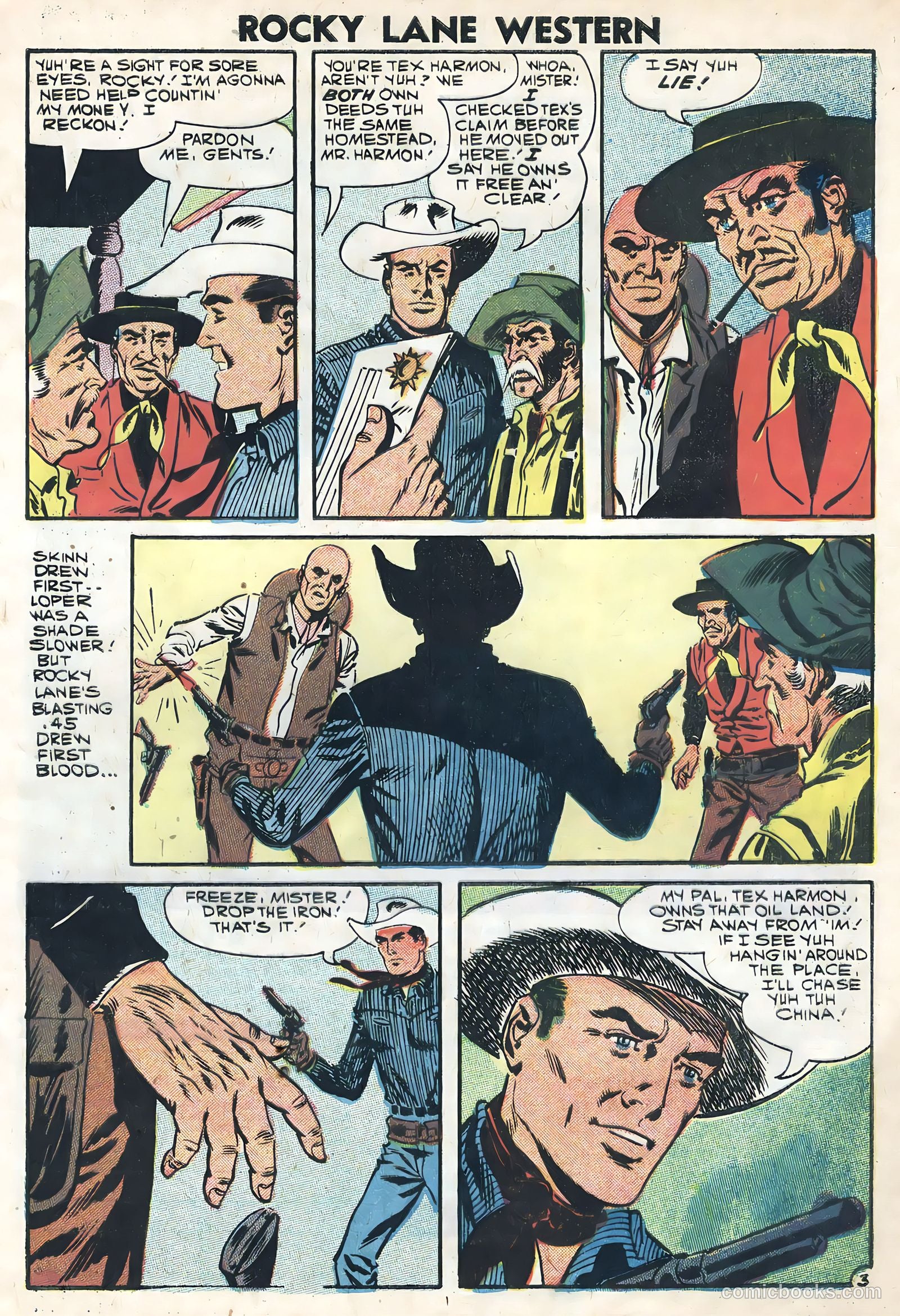 Rocky Lane Western #82 — page 5 of 36