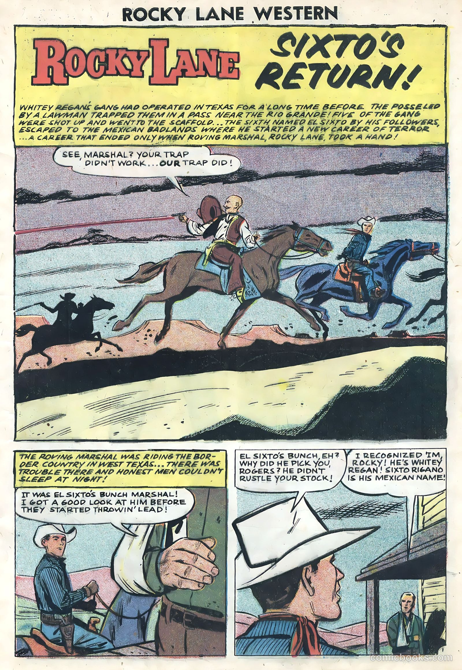 Rocky Lane Western #82 — page 9 of 36