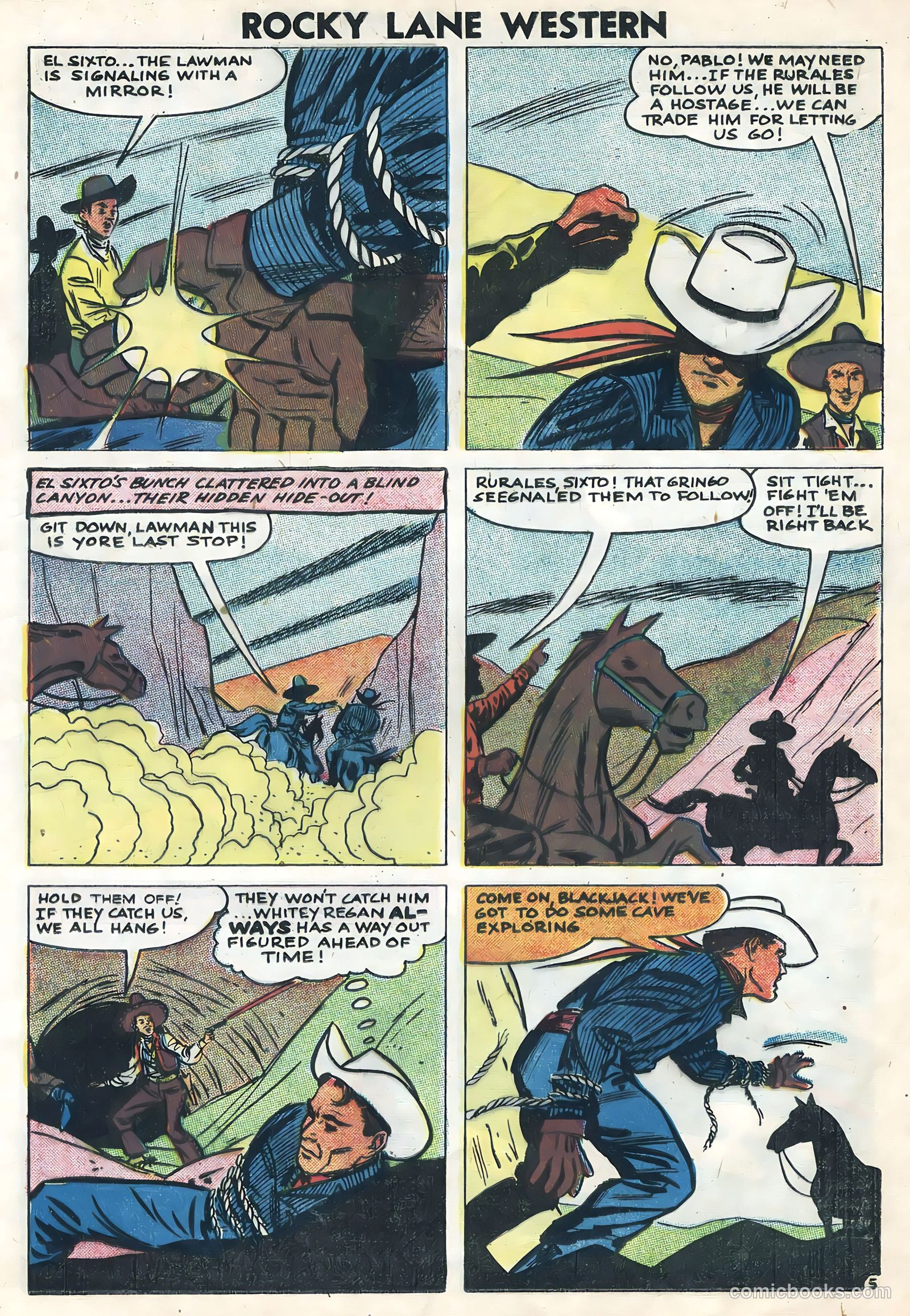 Rocky Lane Western #82 — page 13 of 36