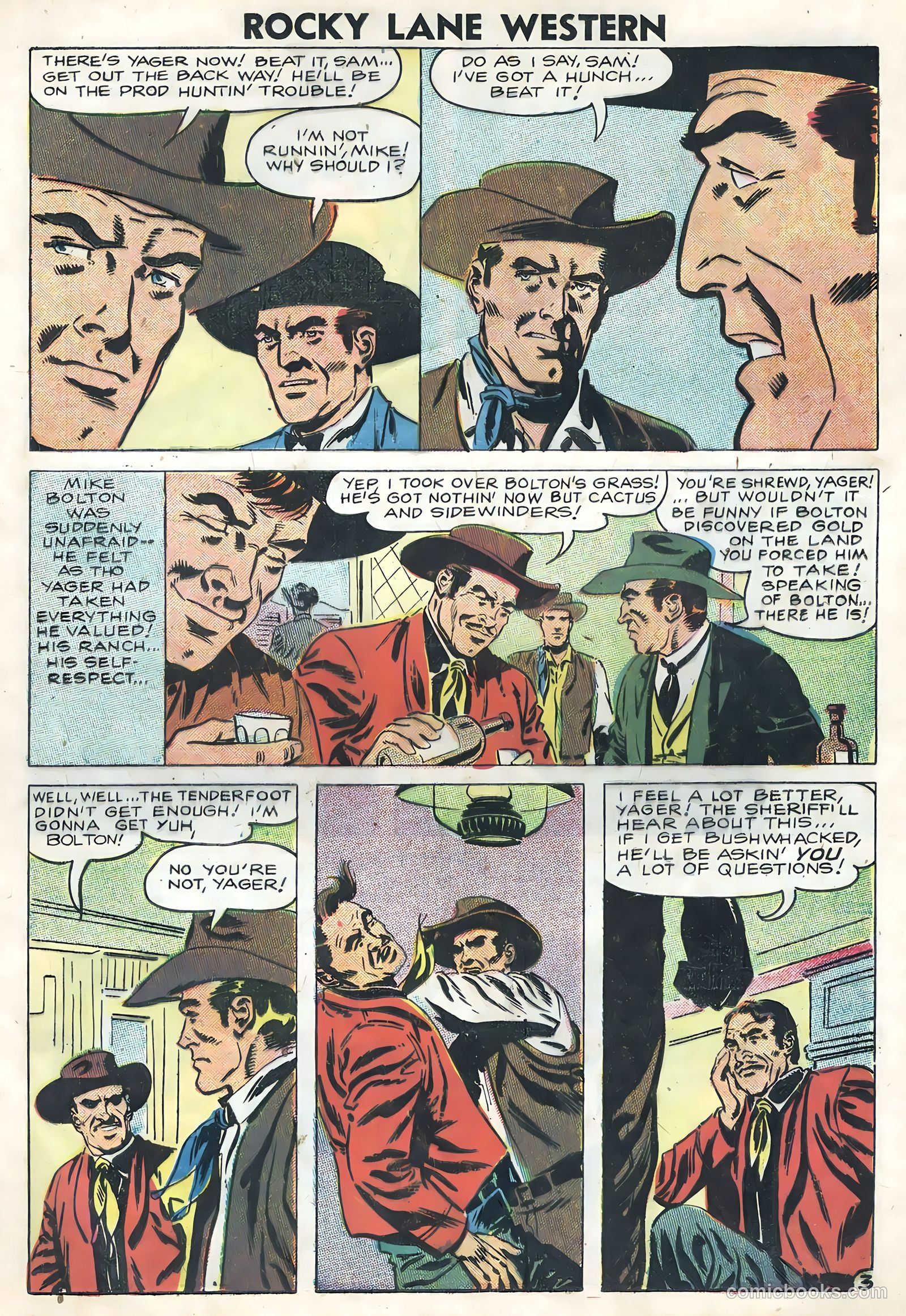 Rocky Lane Western #82 — page 20 of 36