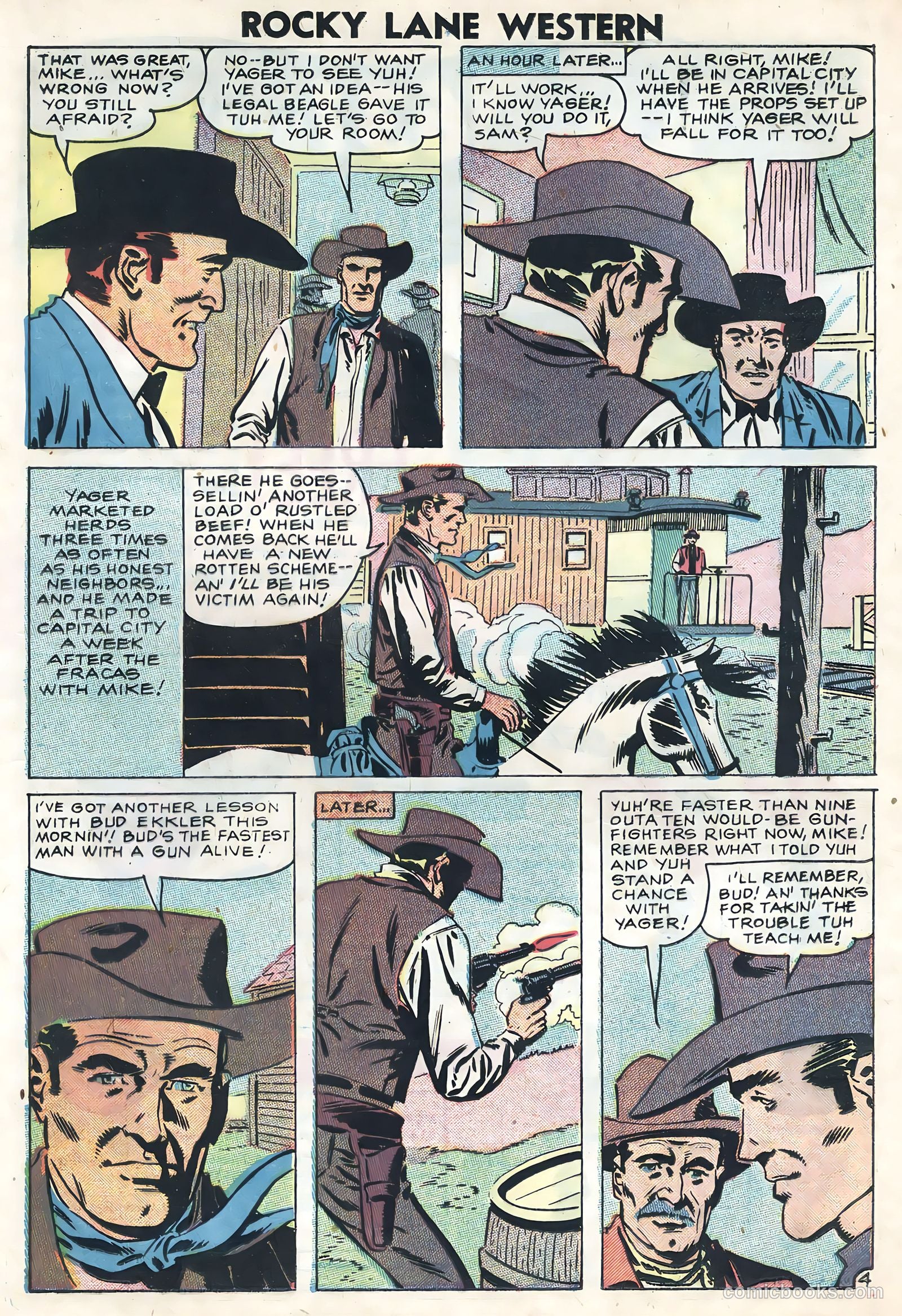 Rocky Lane Western #82 — page 21 of 36