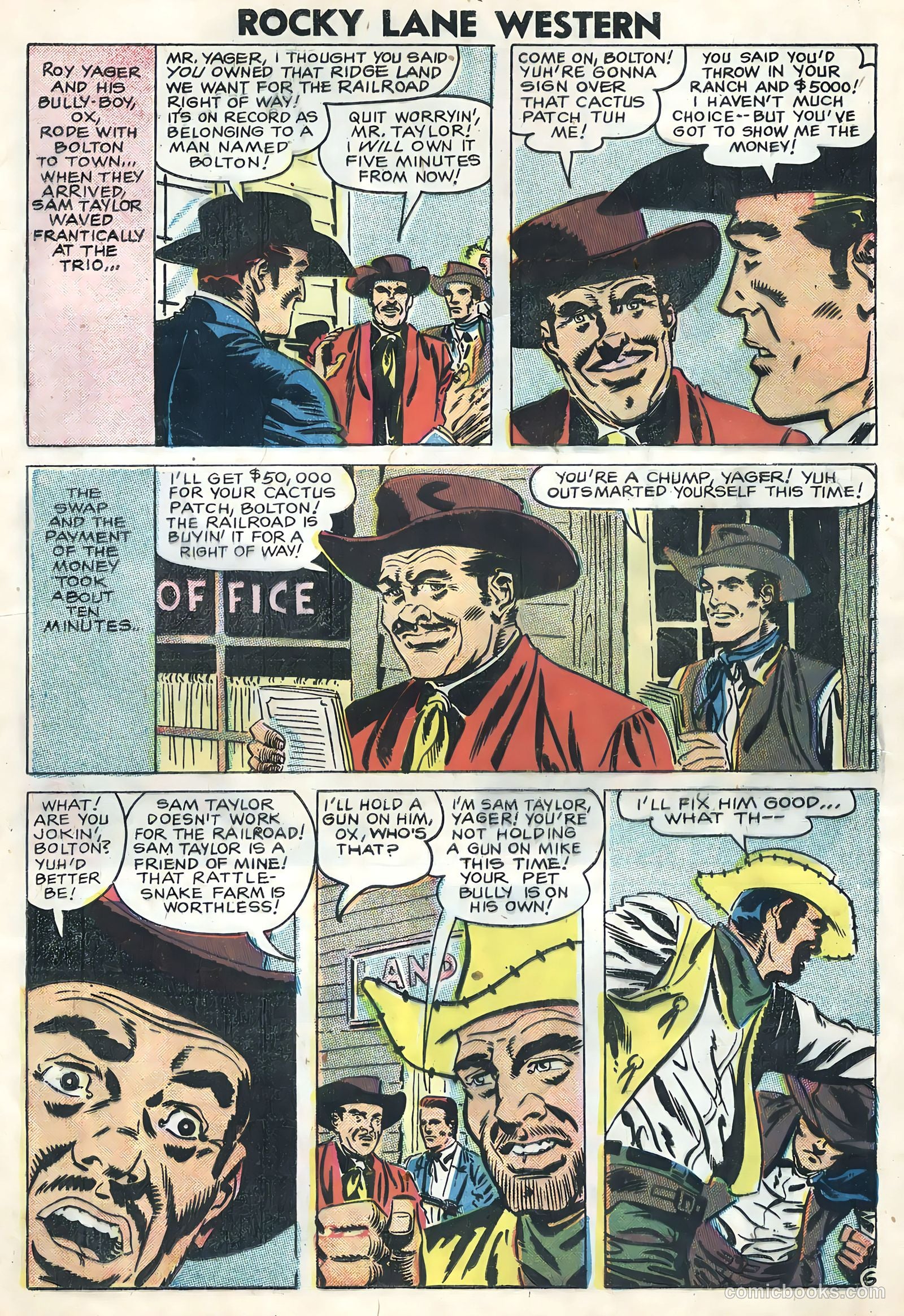 Rocky Lane Western #82 — page 24 of 36