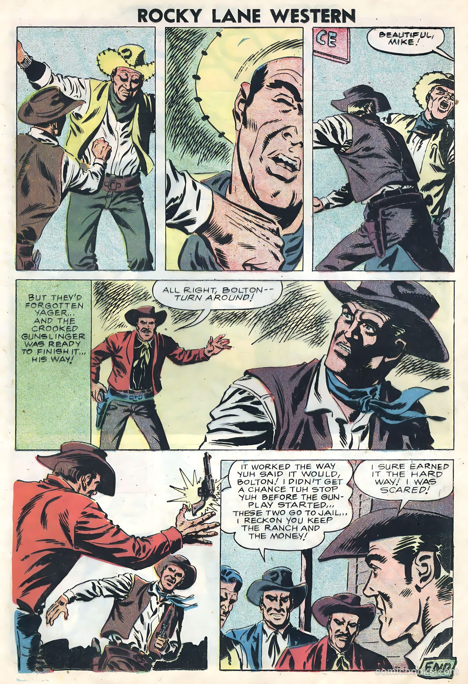 Rocky Lane Western #82 — page 25 of 36