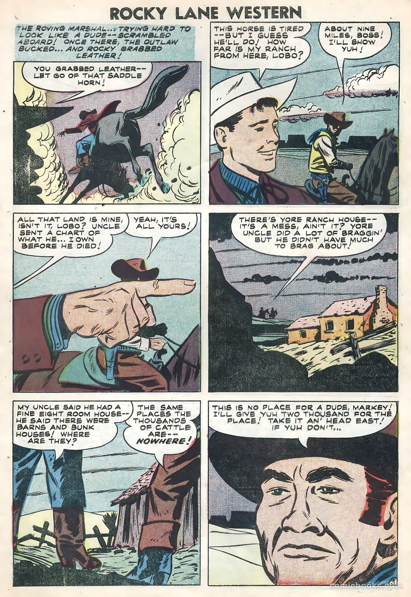 Rocky Lane Western #82 — page 30 of 36