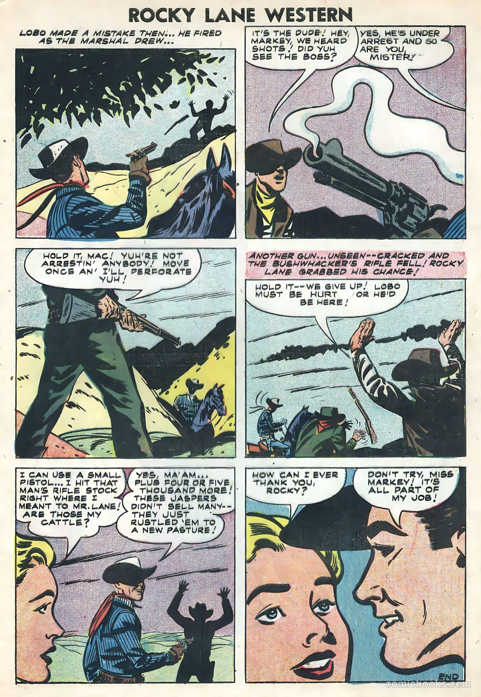 Rocky Lane Western #82 — page 33 of 36