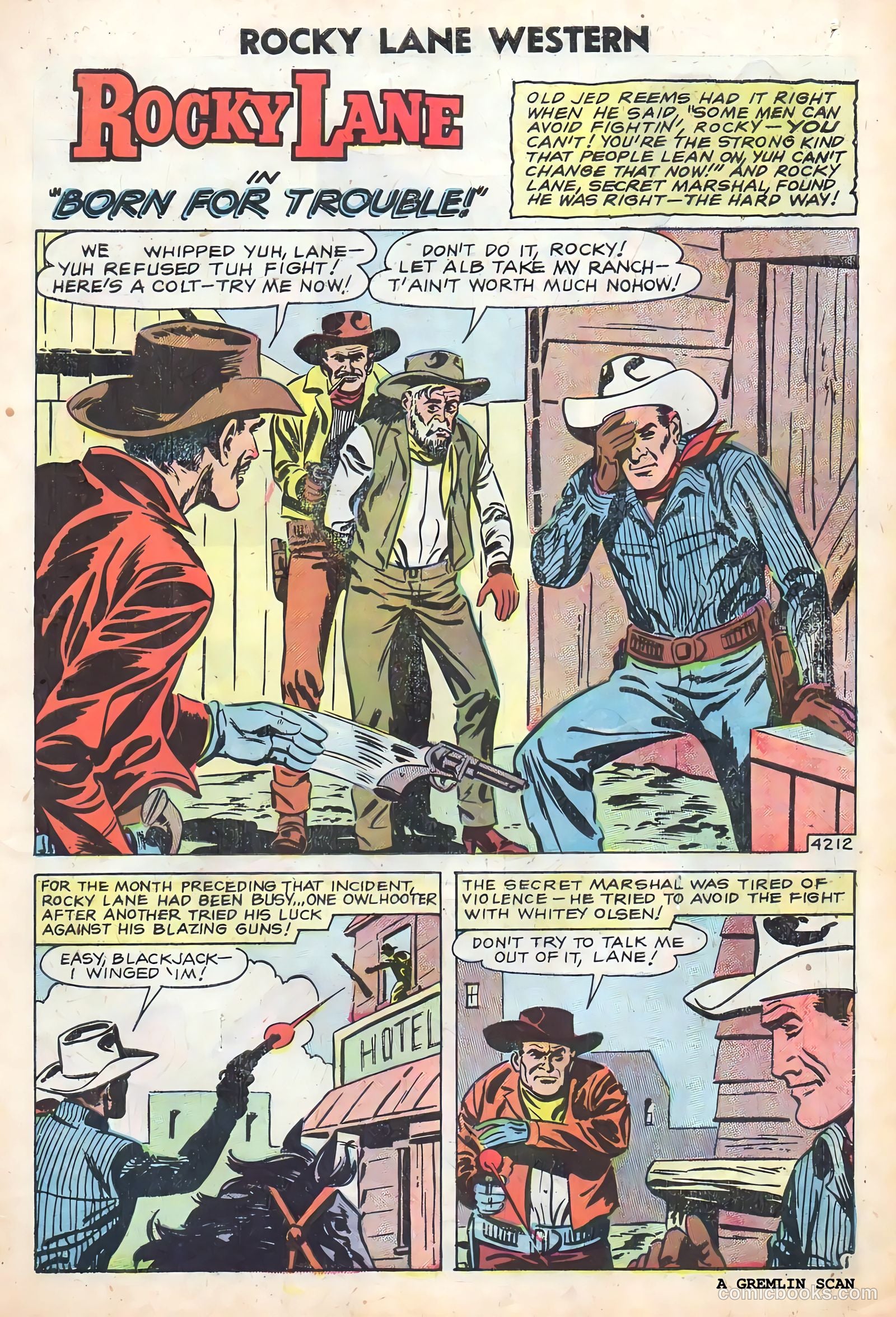 Rocky Lane Western #83 — page 3 of 36