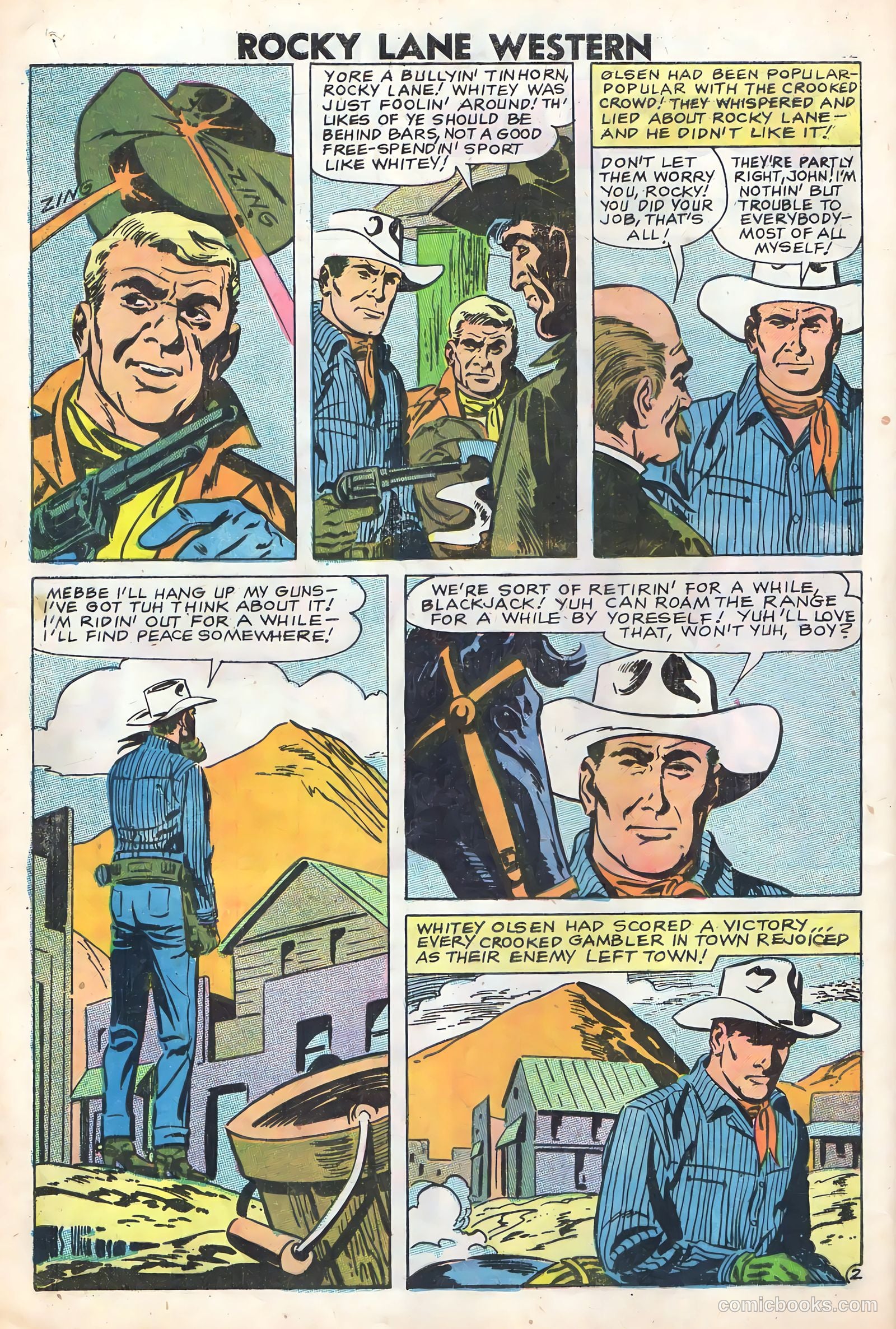 Rocky Lane Western #83 — page 4 of 36