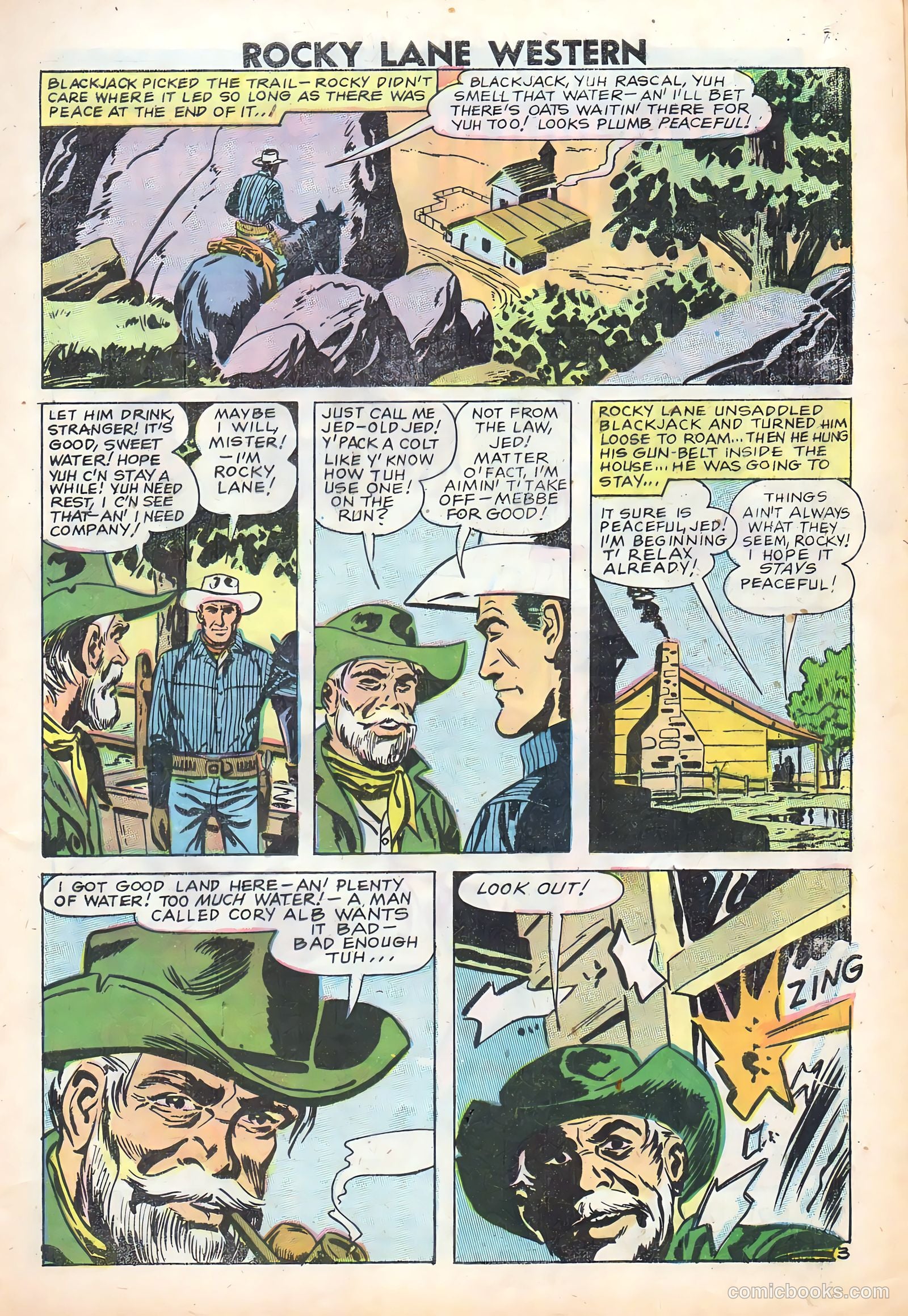Rocky Lane Western #83 — page 5 of 36