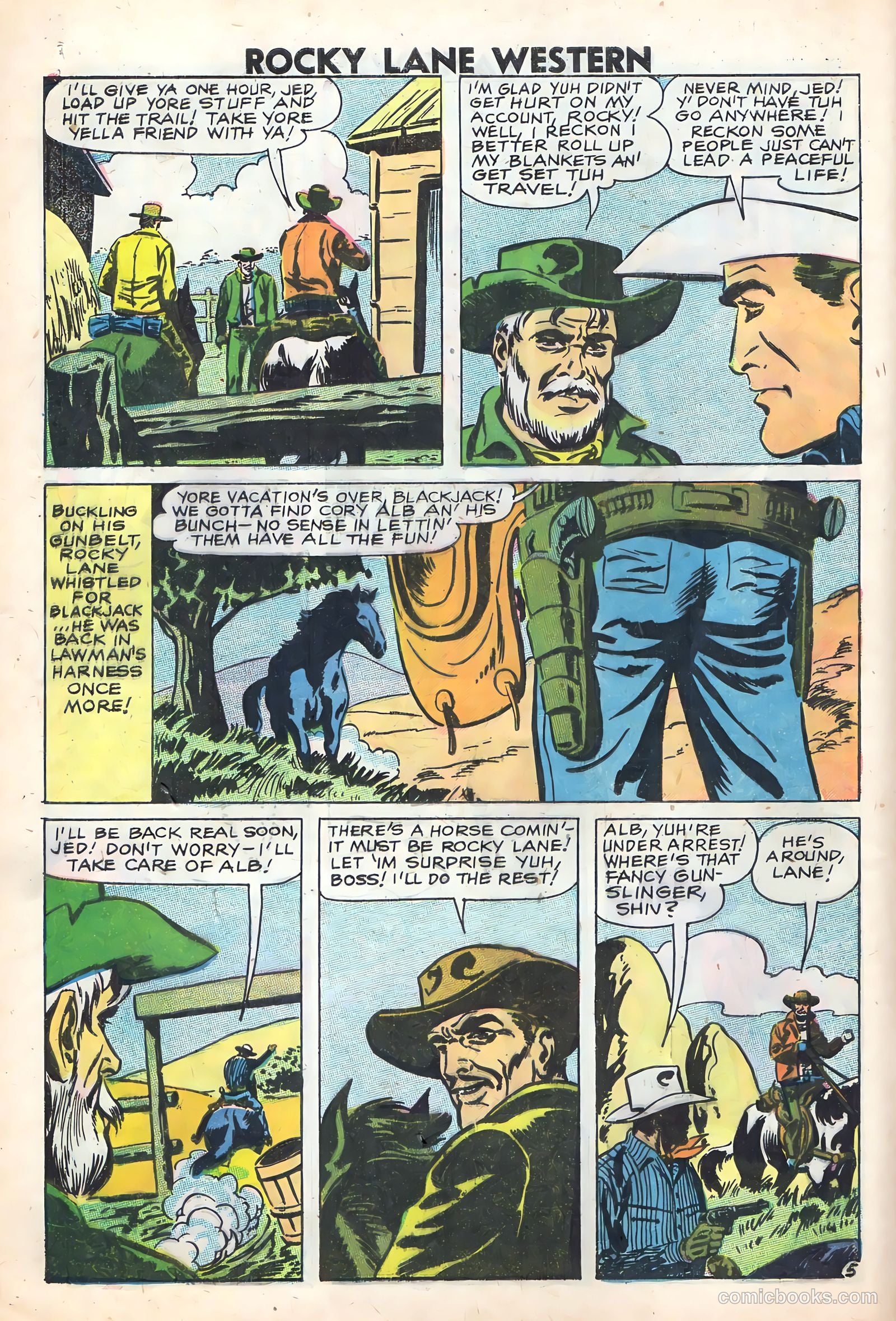 Rocky Lane Western #83 — page 8 of 36