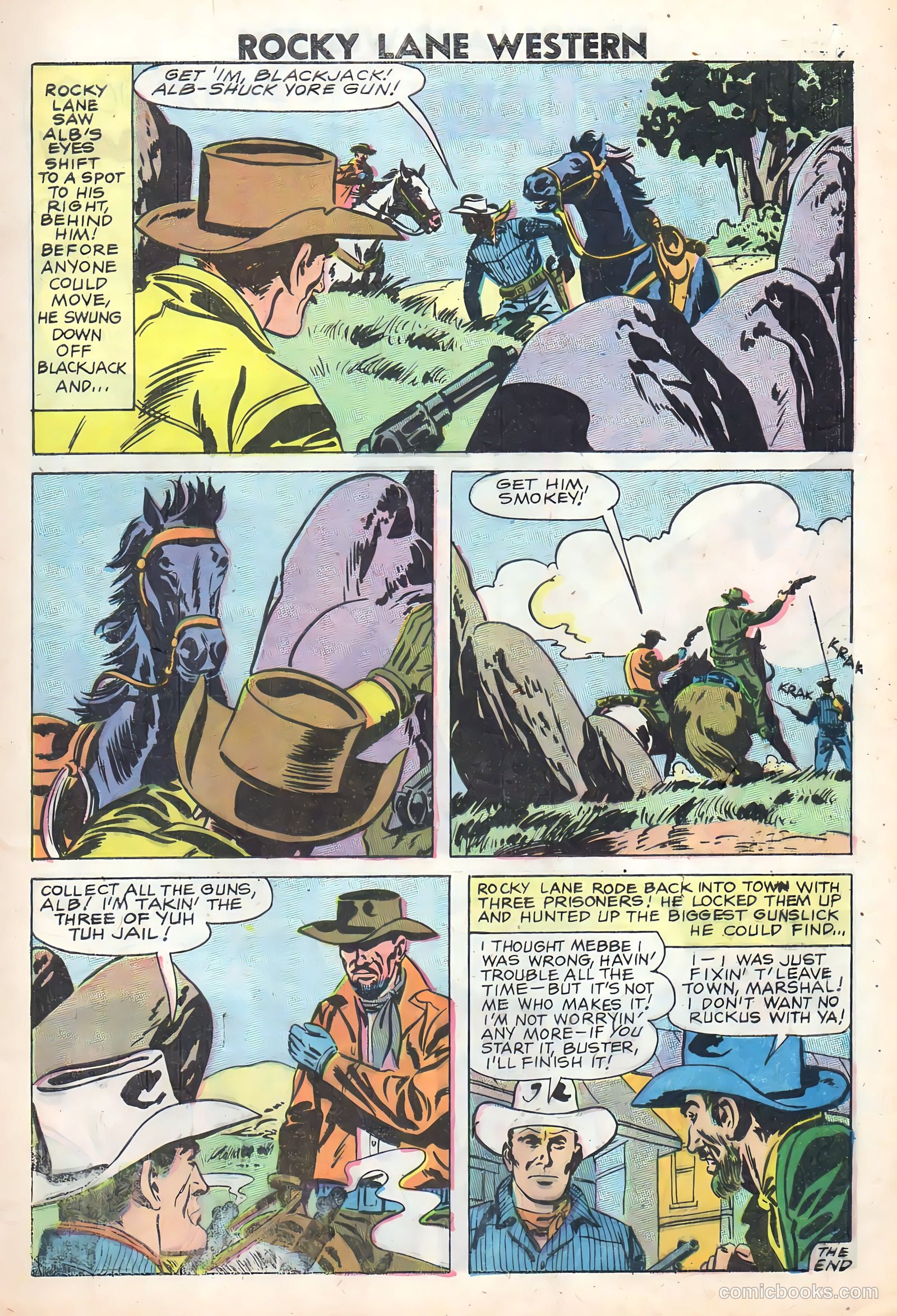Rocky Lane Western #83 — page 9 of 36
