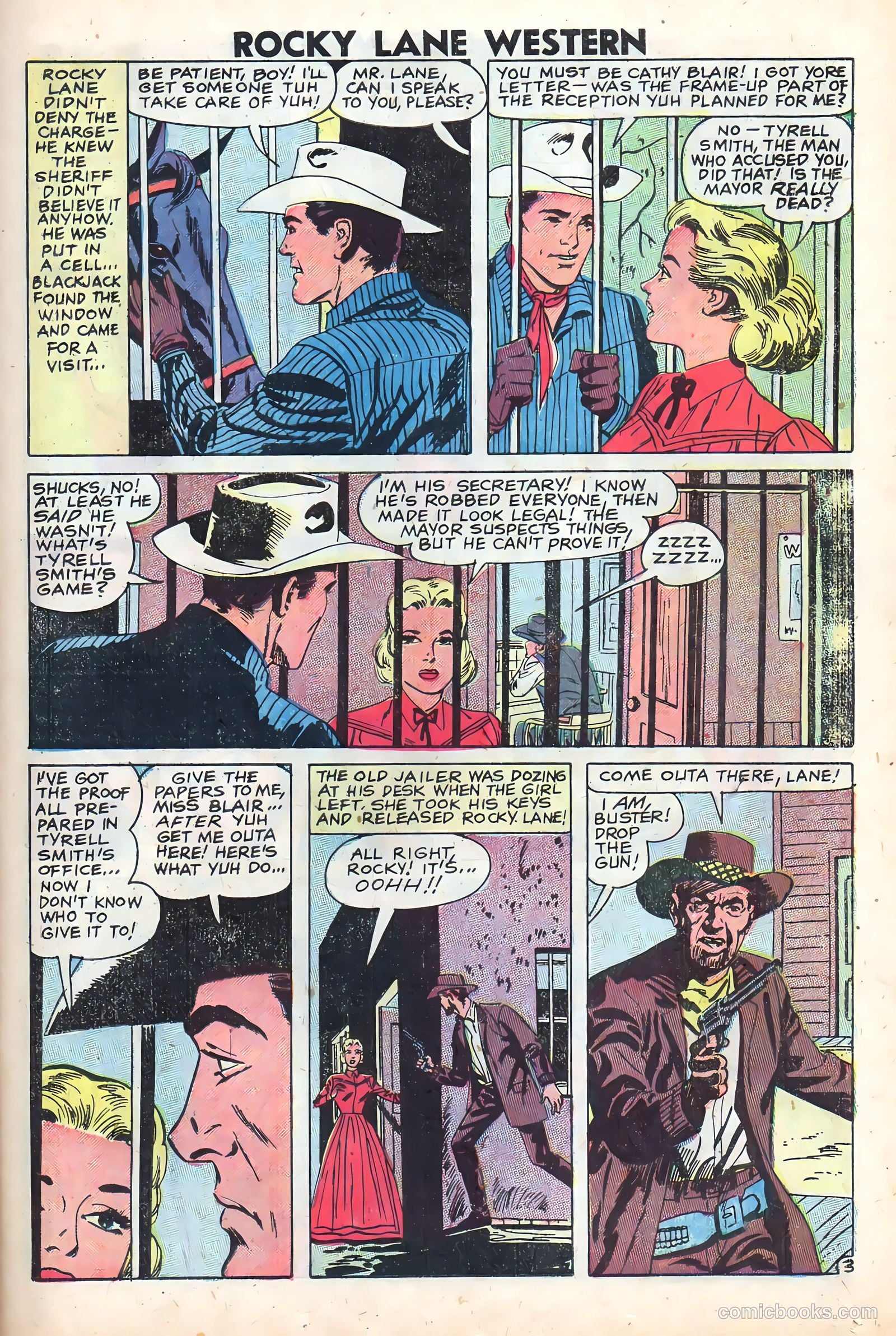 Rocky Lane Western #83 — page 23 of 36